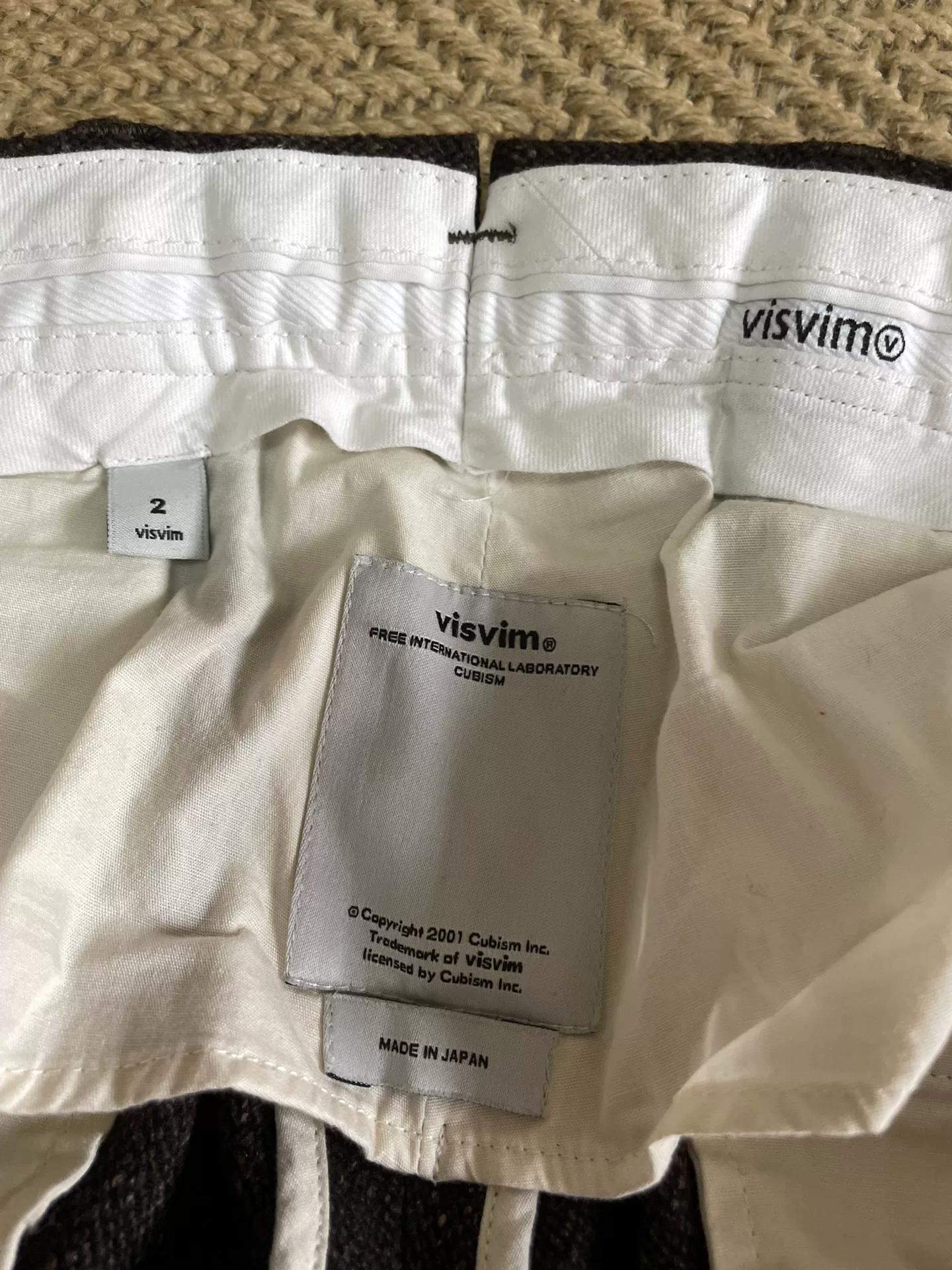 VISVIM CORNELL SLACKS MELANGE WOOL — back