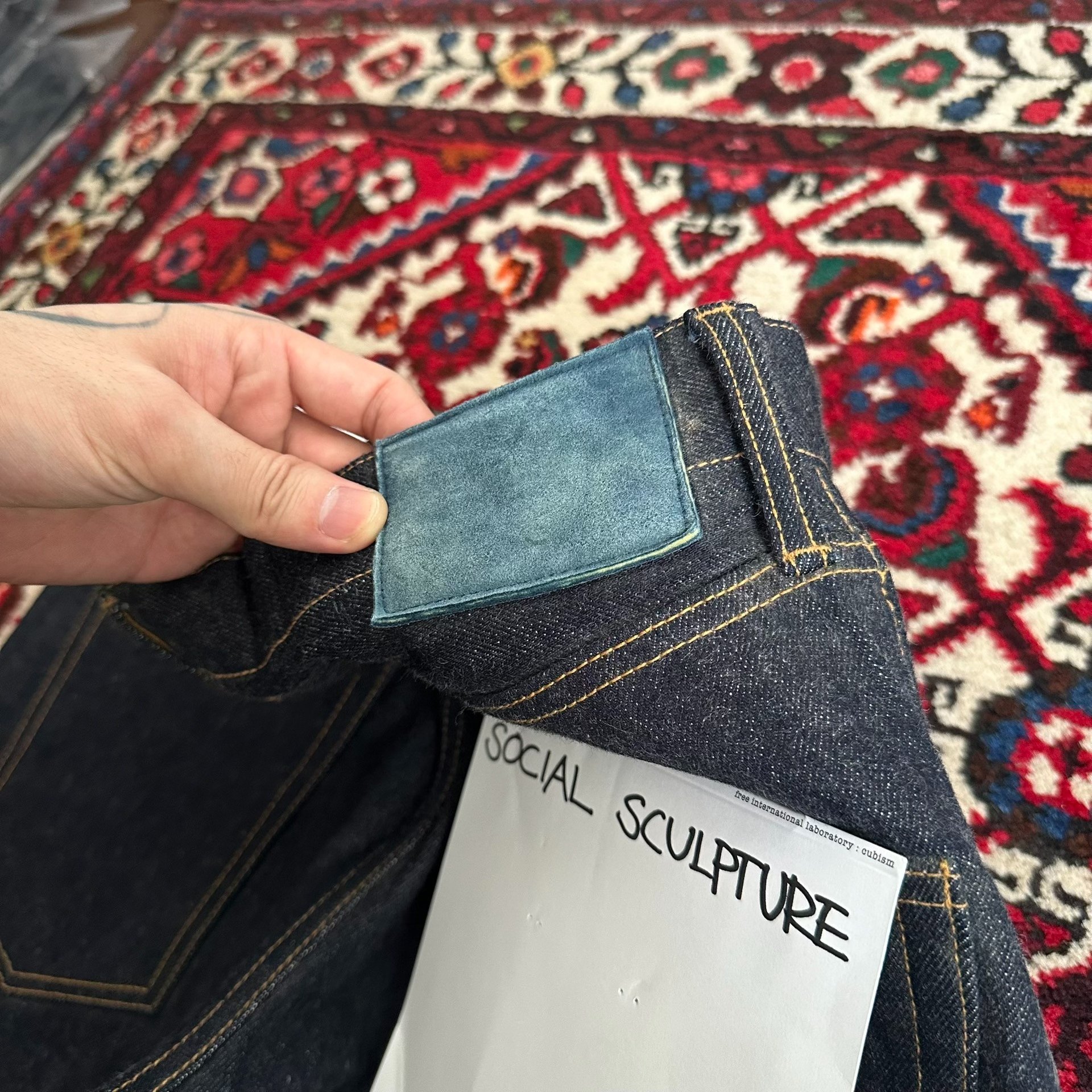 visvim 22AW 01.2MUD Jeans — label