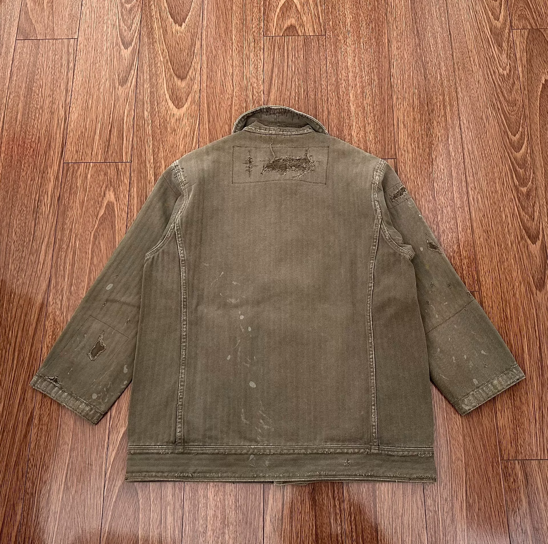 VISVIM 18SS BENNY JKT HERRINGBONE — front