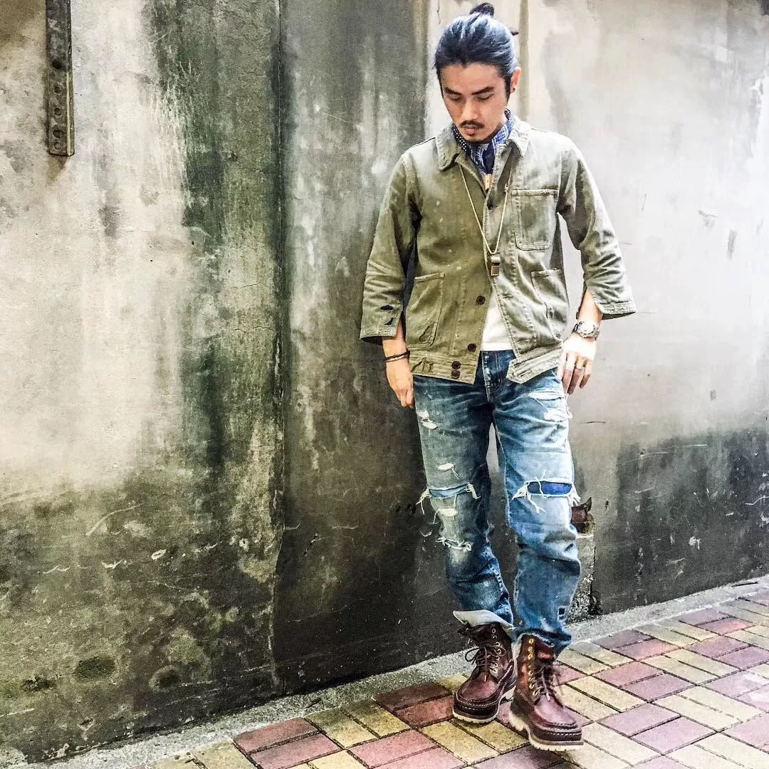 VISVIM 18SS BENNY JKT HERRINGBONE — label
