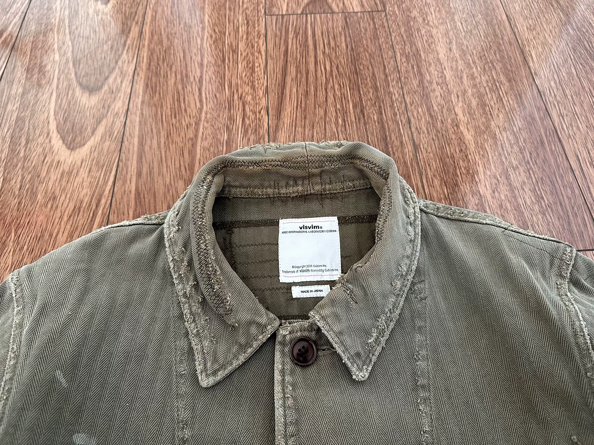VISVIM 18SS BENNY JKT HERRINGBONE — detail