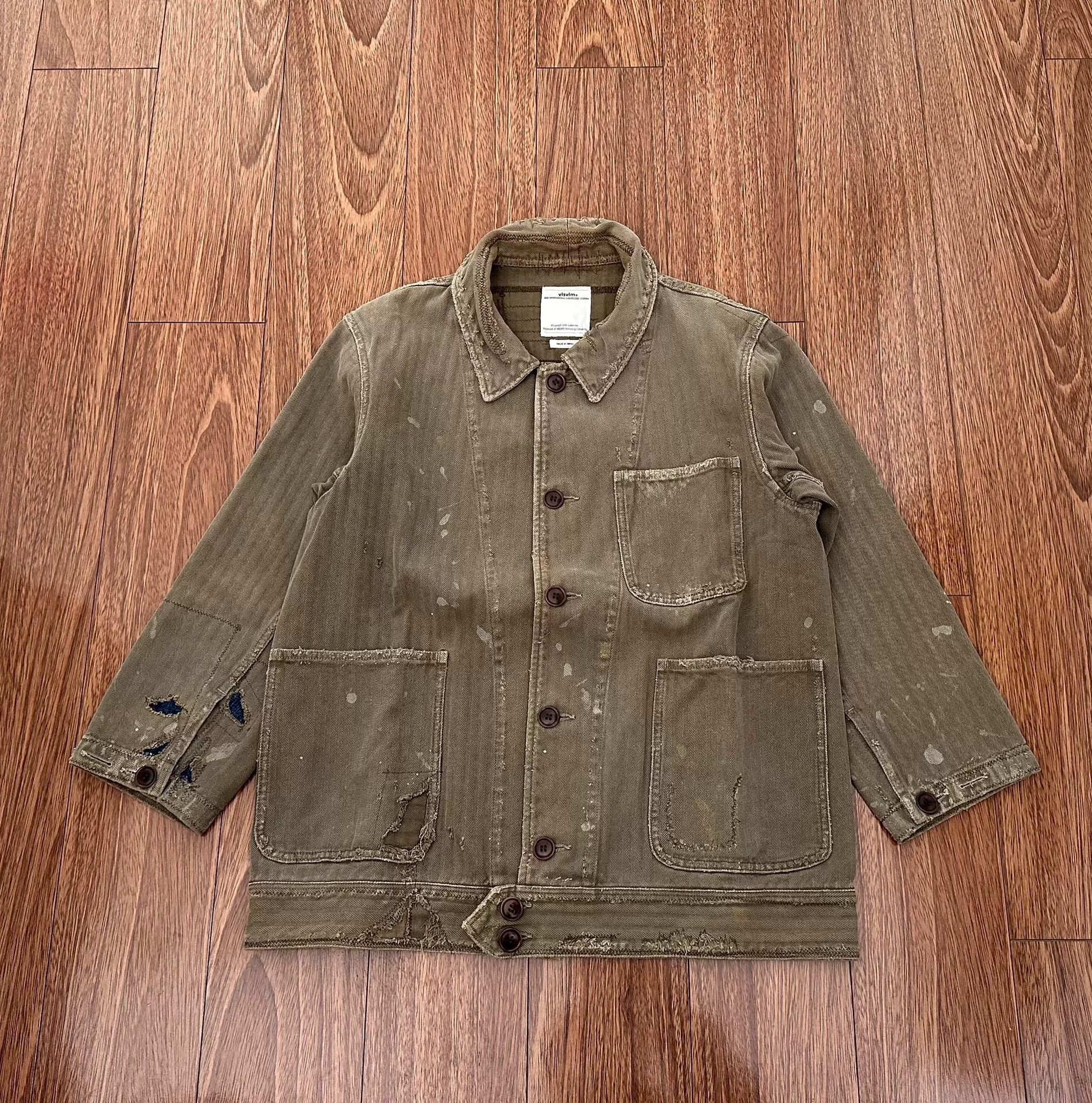 VISVIM 18SS BENNY JKT HERRINGBONE