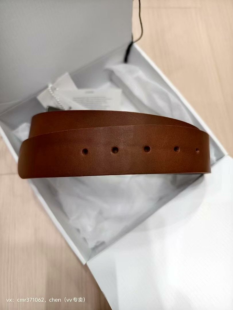 VISVIM 23AW PLAIN BELT 40MM — front