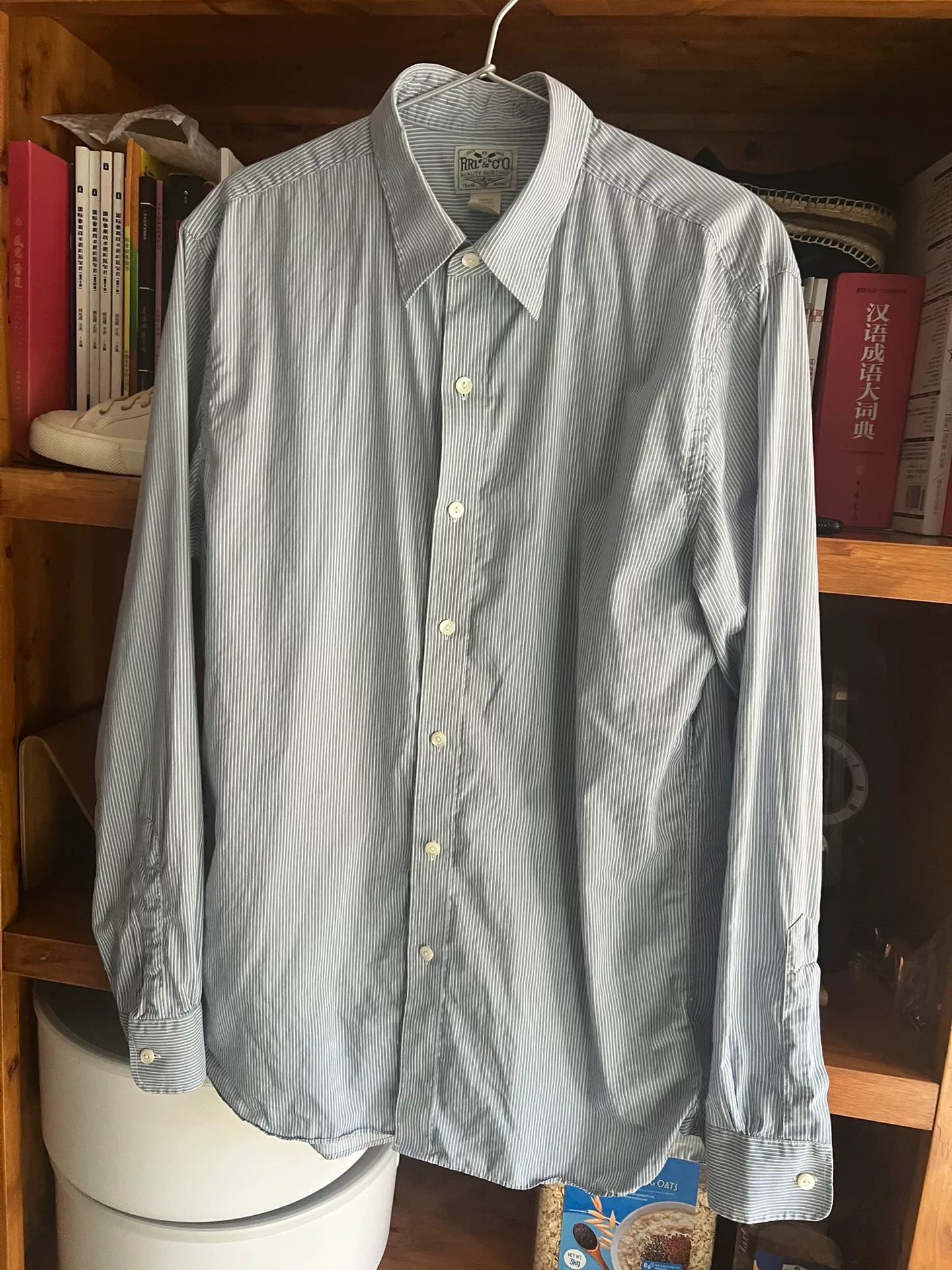 RRL Double RL Striped Long-Sleeve Shirt — detail