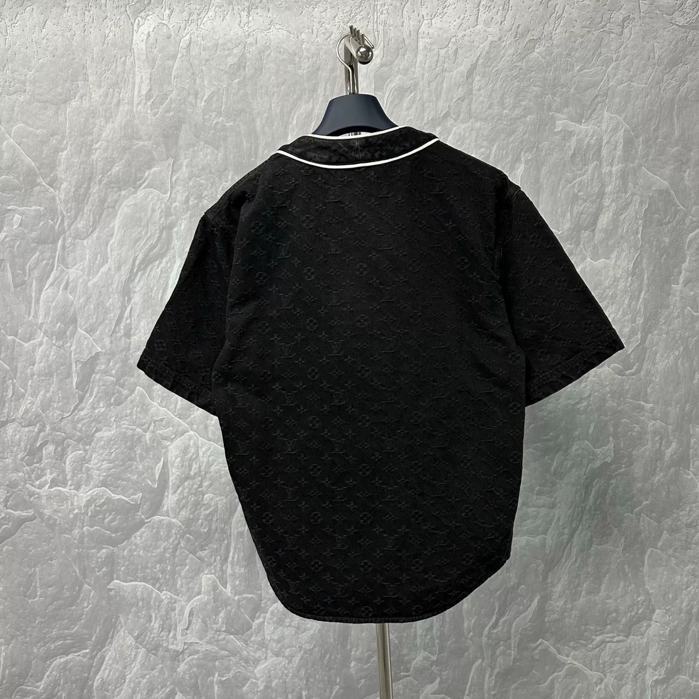 Louis Vuitton Denim Short-Sleeve Shirt — back