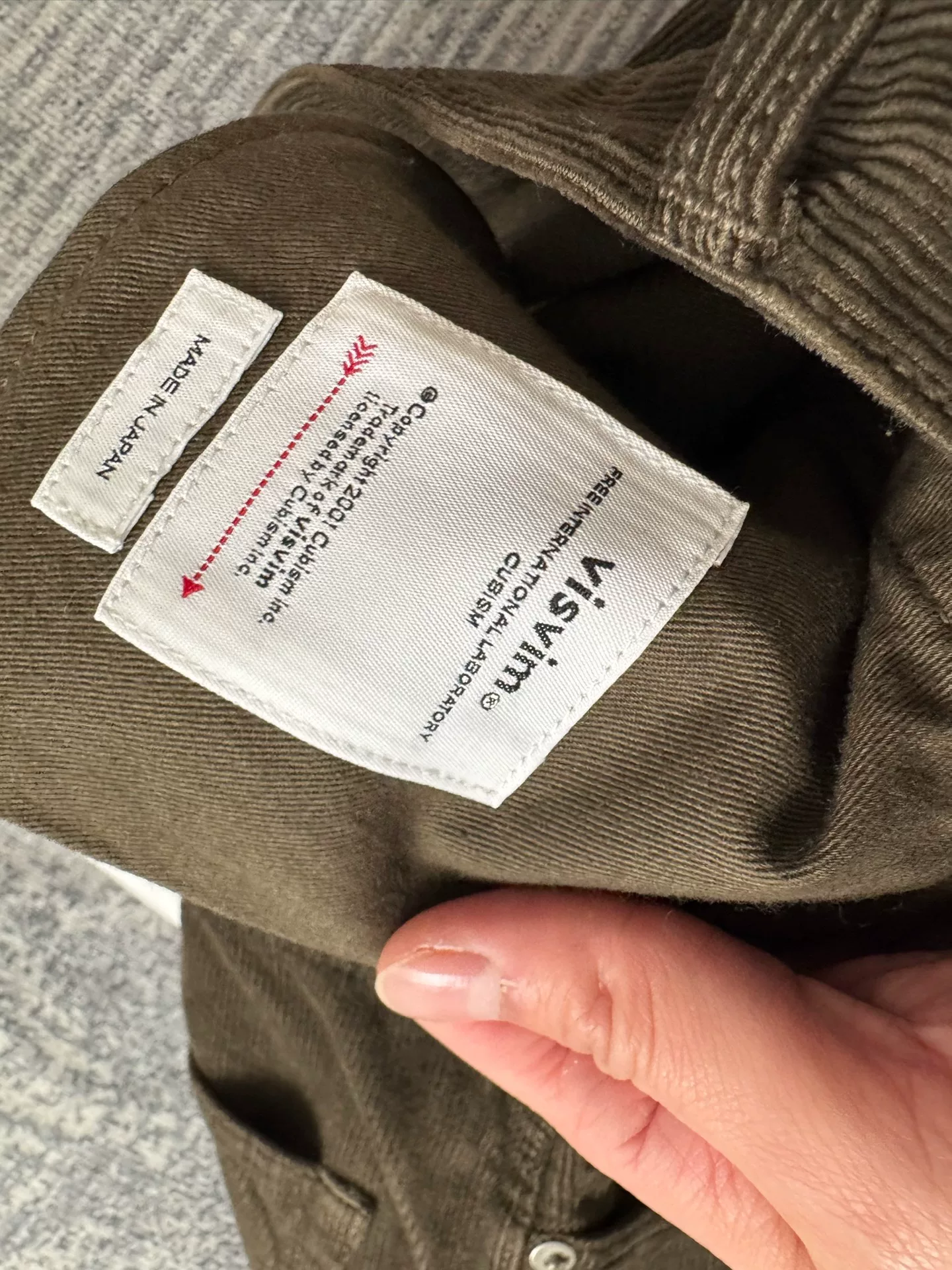 VISVIM 24AW FLUXUS 19 CORDUROY PANTS — detail