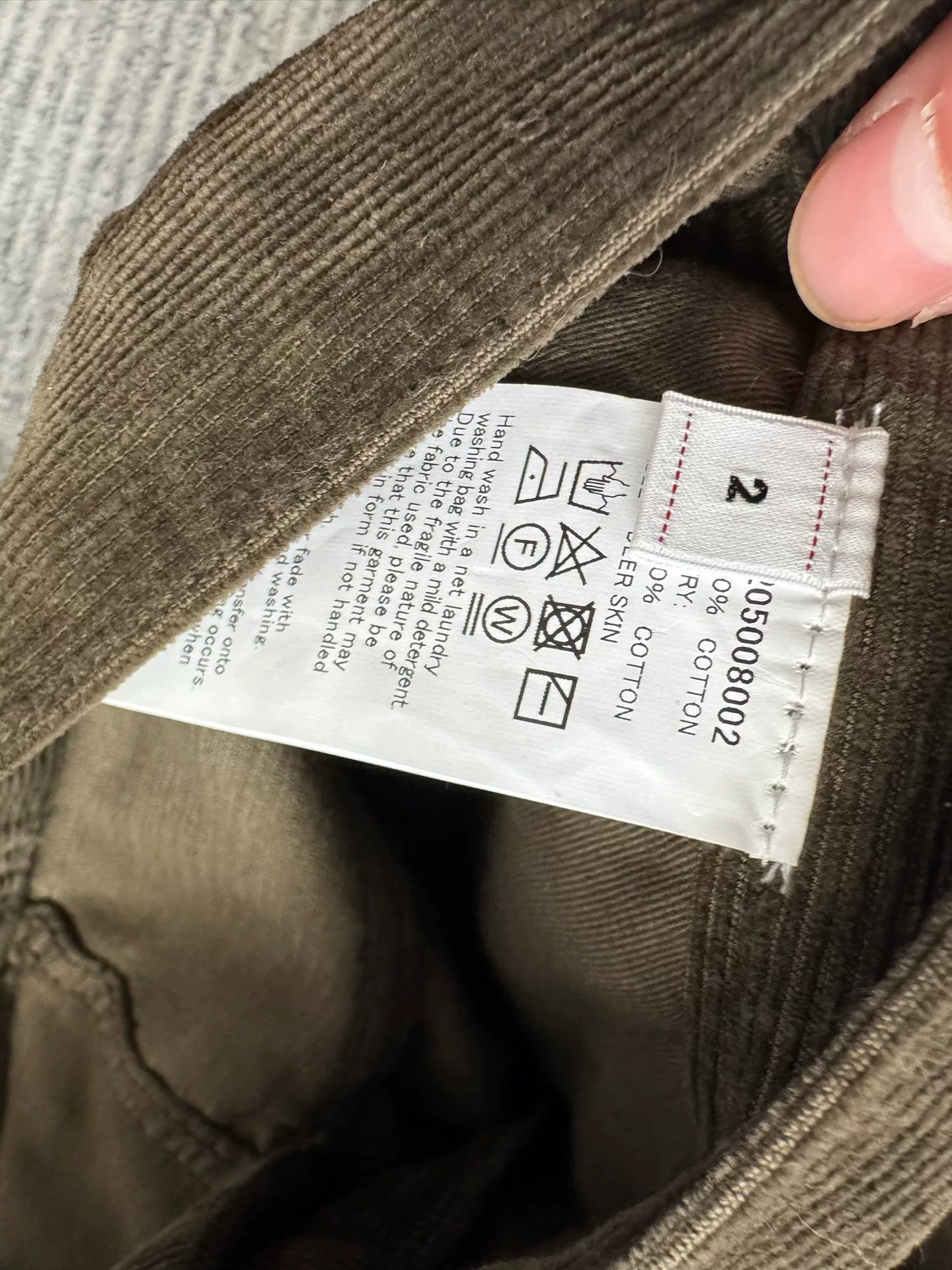 VISVIM 24AW FLUXUS 19 CORDUROY PANTS — front