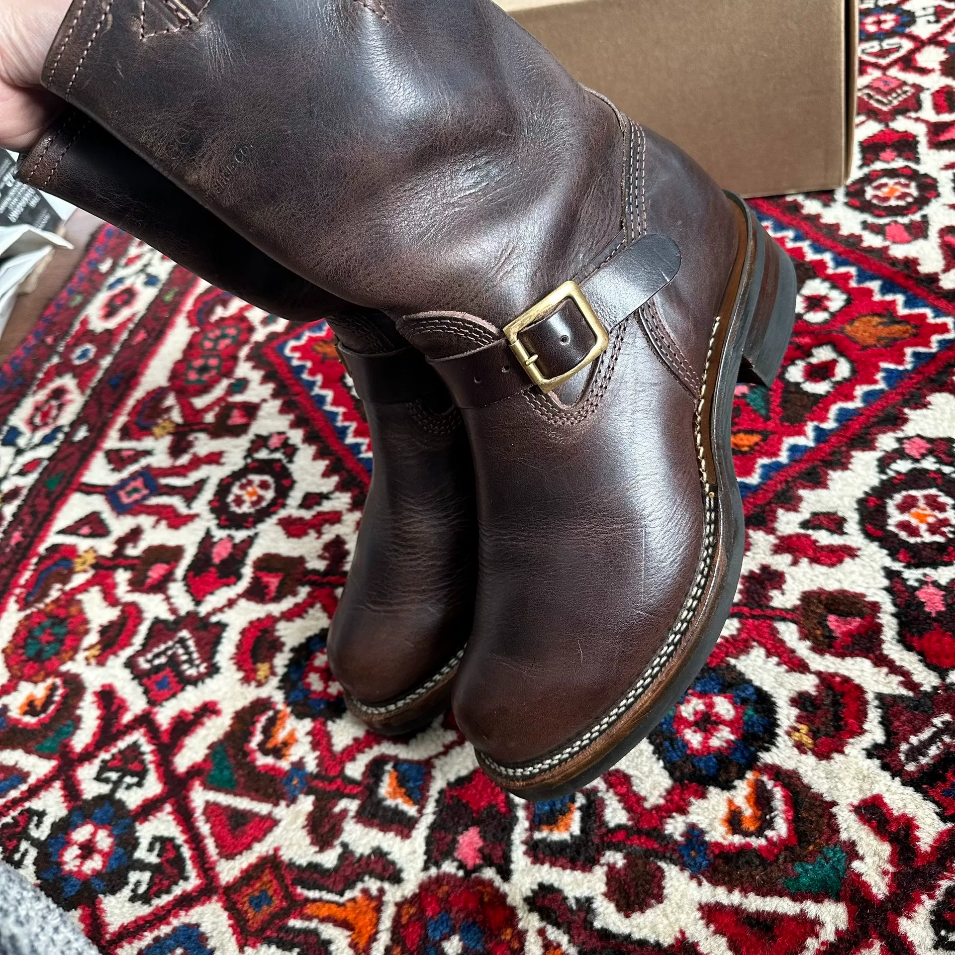 Wesco Boss Engineer Boots — label