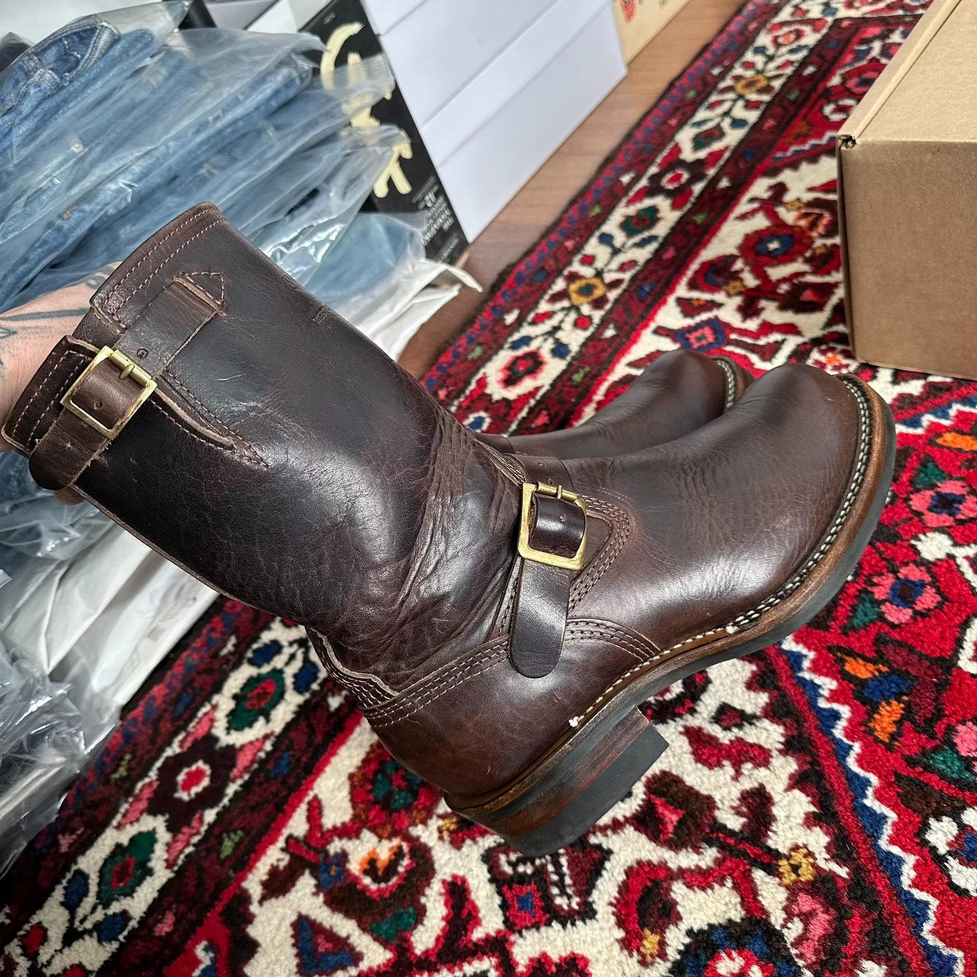 Wesco Boss Engineer Boots — detail