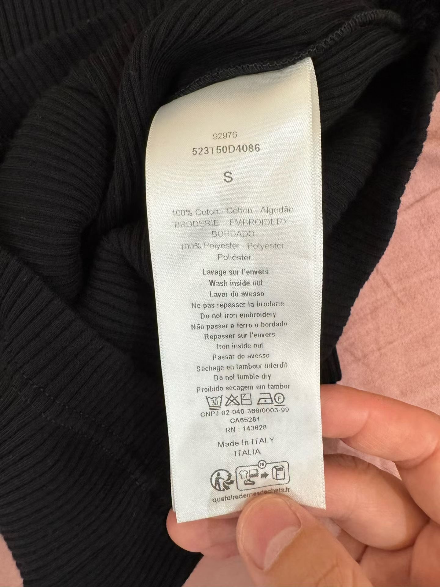 Dior Knit Embroidered Logo Tank — back