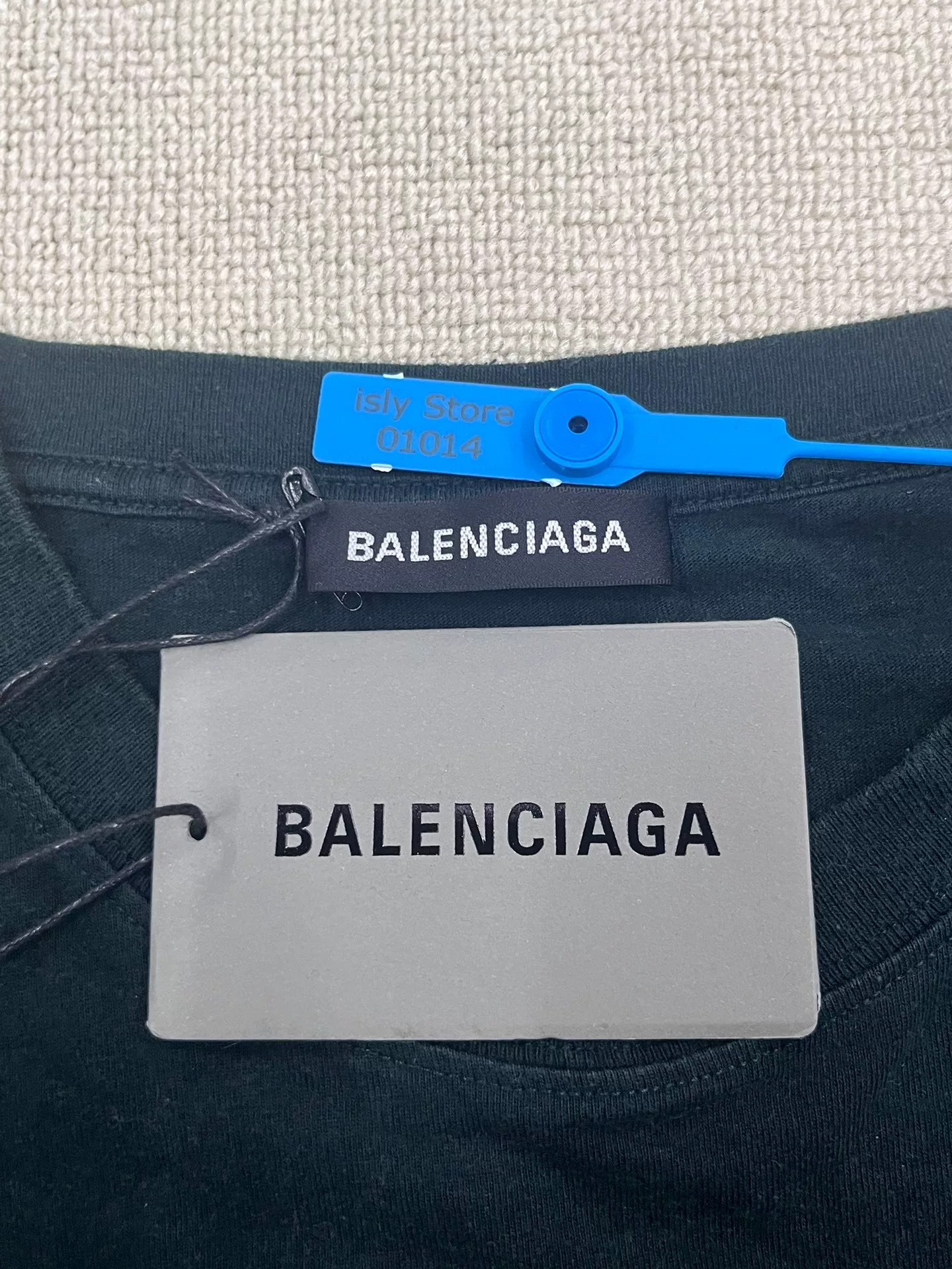 Balenciaga Small Logo Short-Sleeve T-Shirt — back