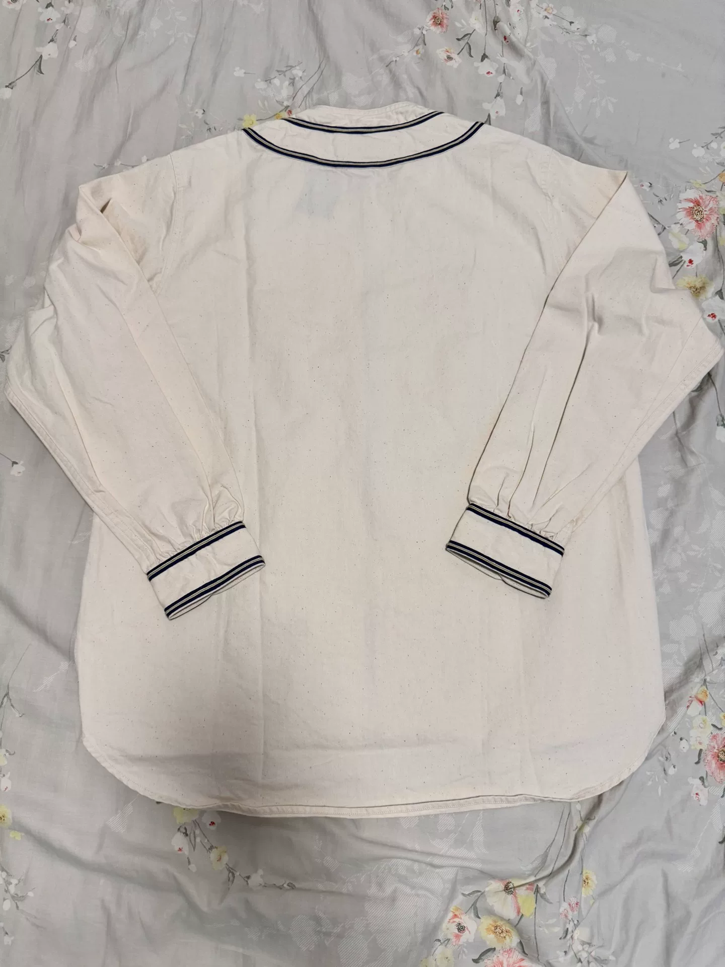 Nigel Cabourn 24AW Cream Zip Top — front