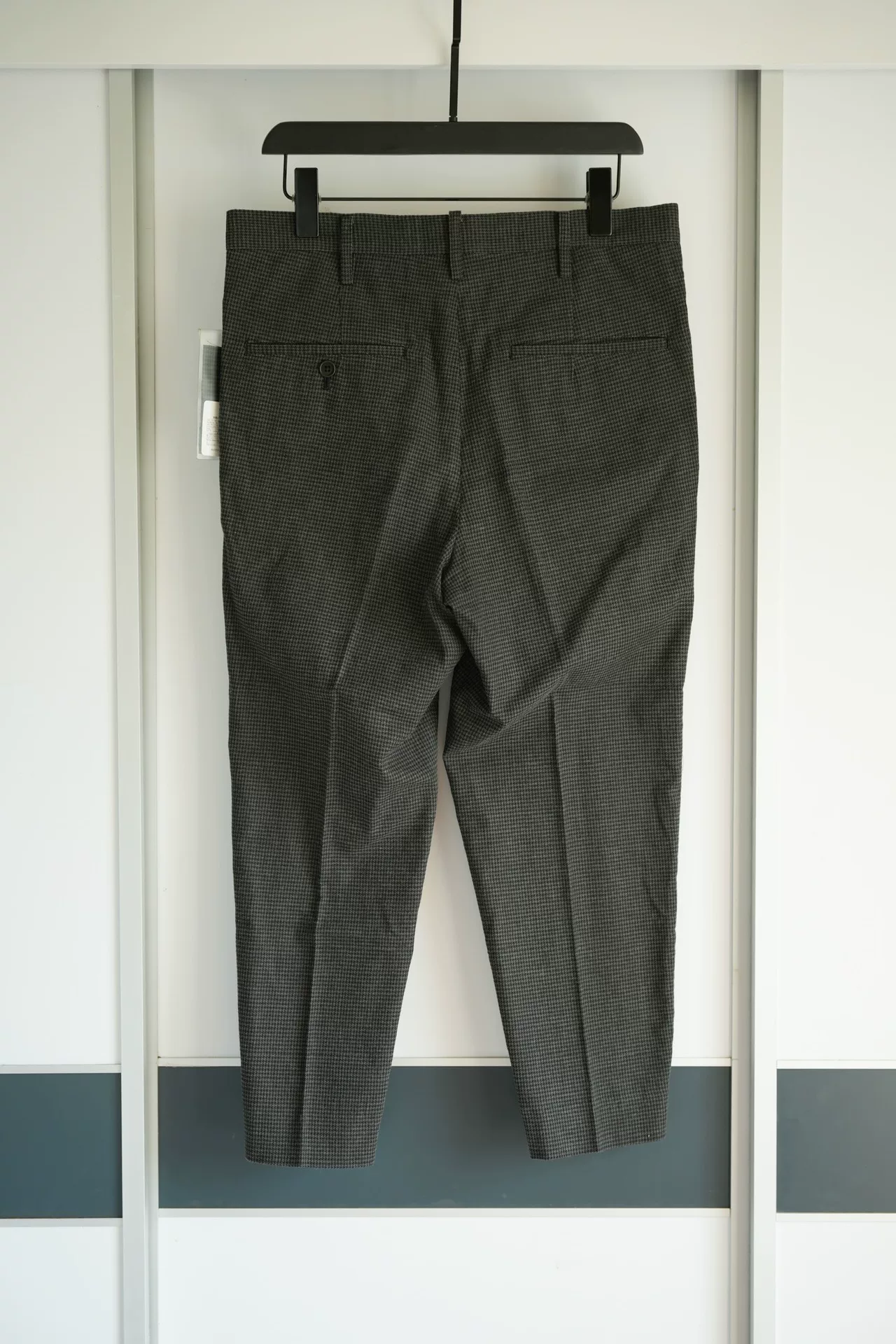 Yohji Yamamoto 13SS Houndstooth Zip Trousers — front