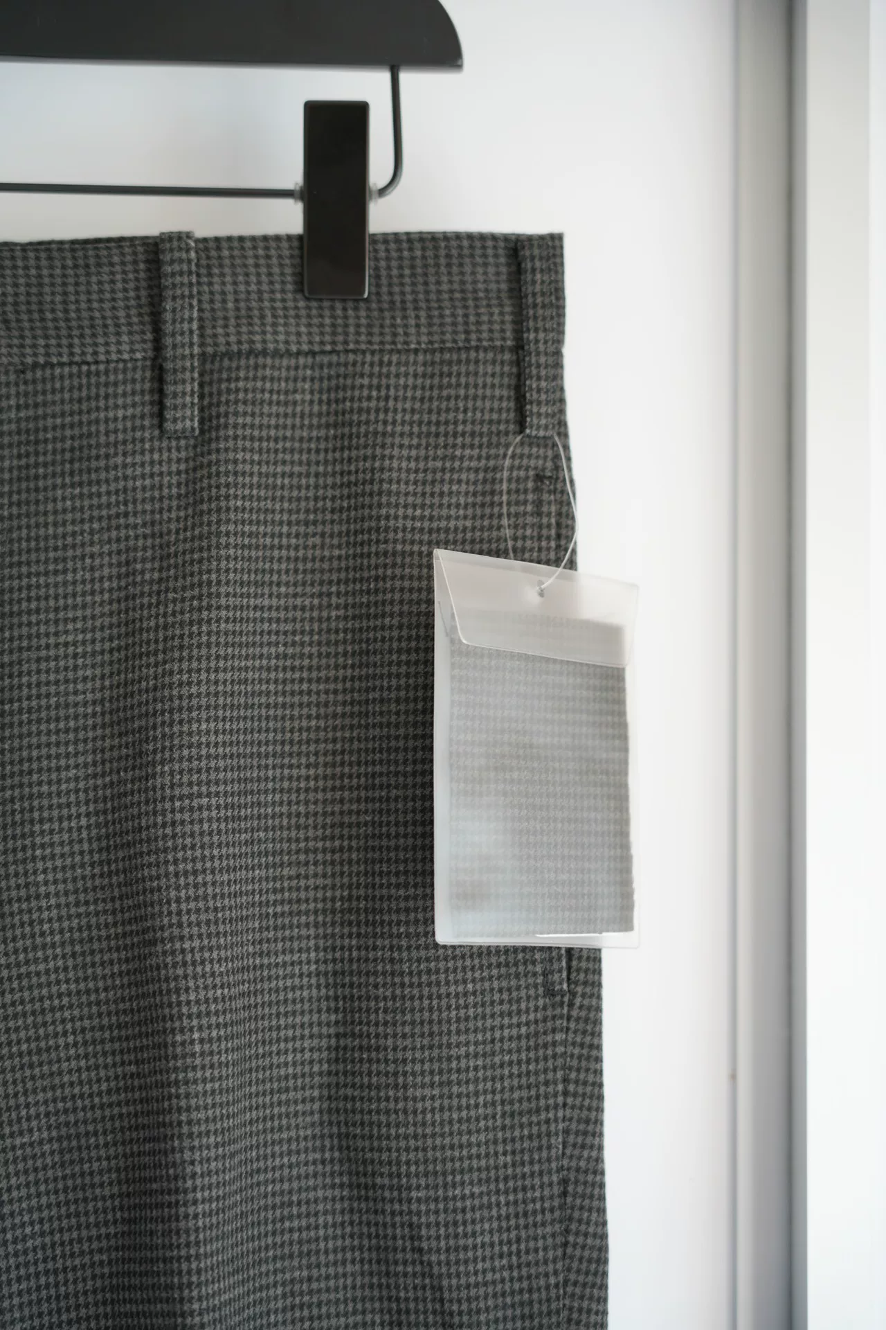 Yohji Yamamoto 13SS Houndstooth Zip Trousers — label