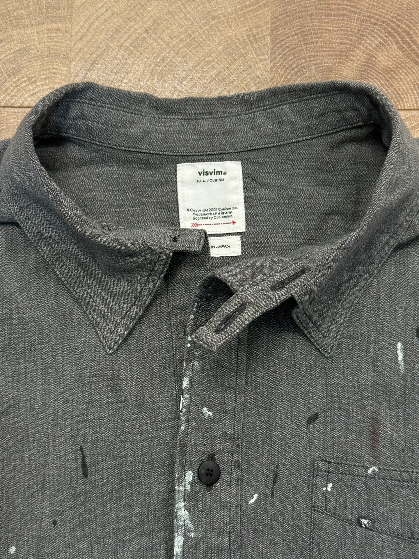 VISVIM 26ss 1910 P.O. CHAMBRAY L/S — label
