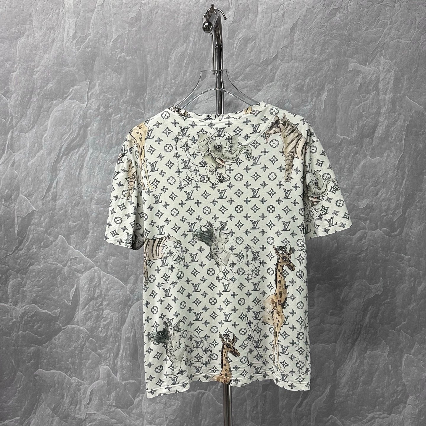 Louis Vuitton Animal Monogram Short-Sleeve Tee — back