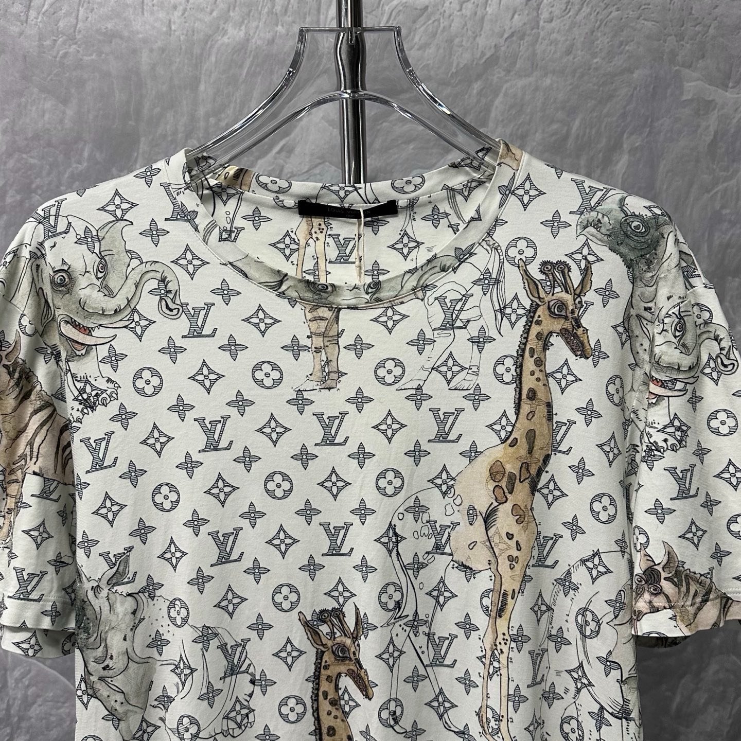 Louis Vuitton Animal Monogram Short-Sleeve Tee — front
