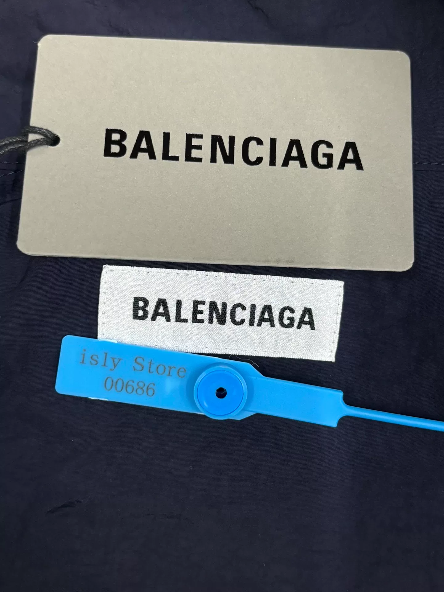 Balenciaga Color-Blocked Panel Jacket — back