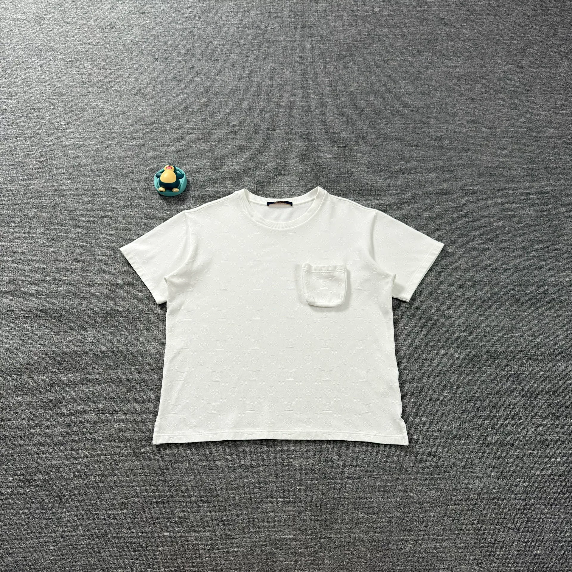 Louis Vuitton White Embossed Pocket T-Shirt