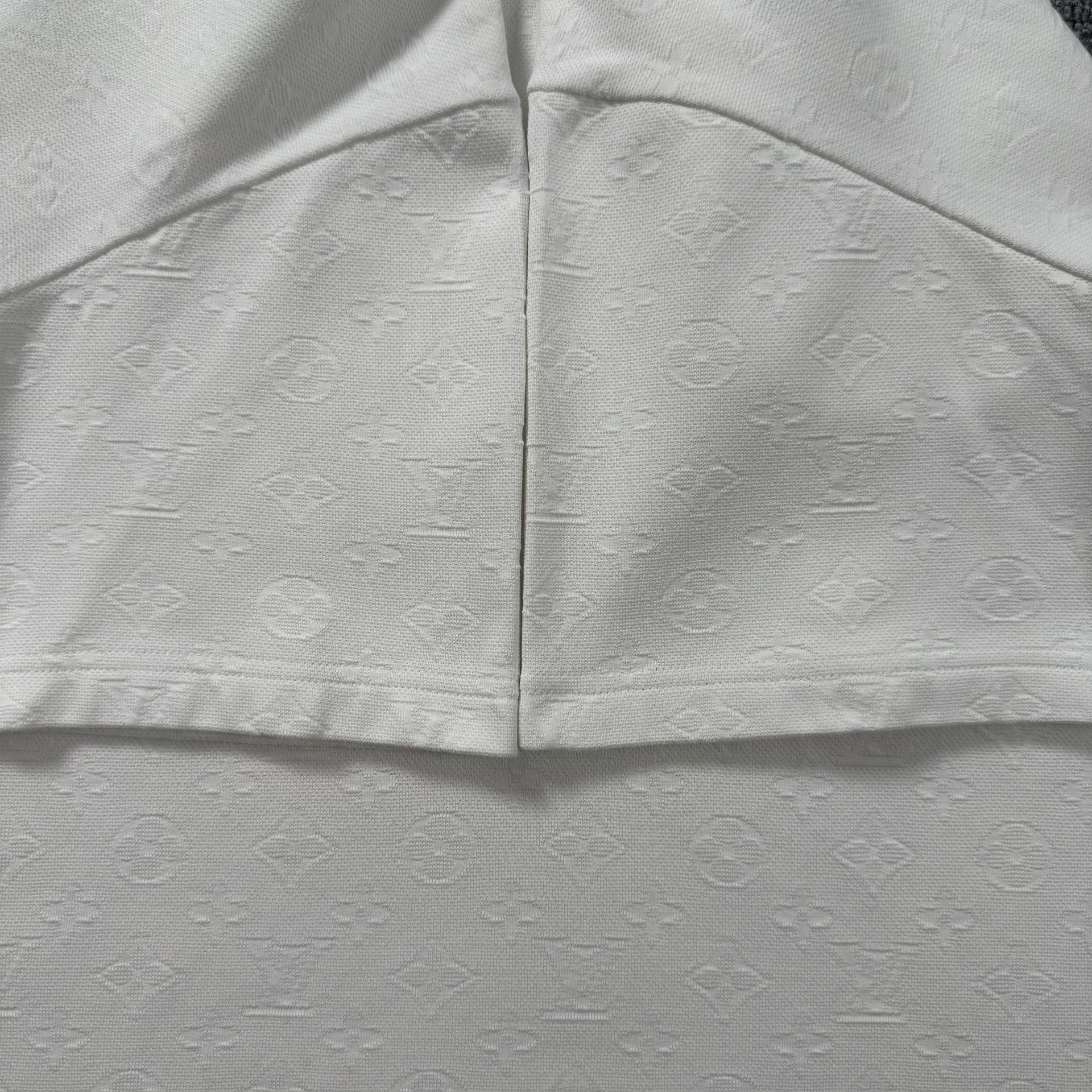 Louis Vuitton White Embossed Pocket T-Shirt — back