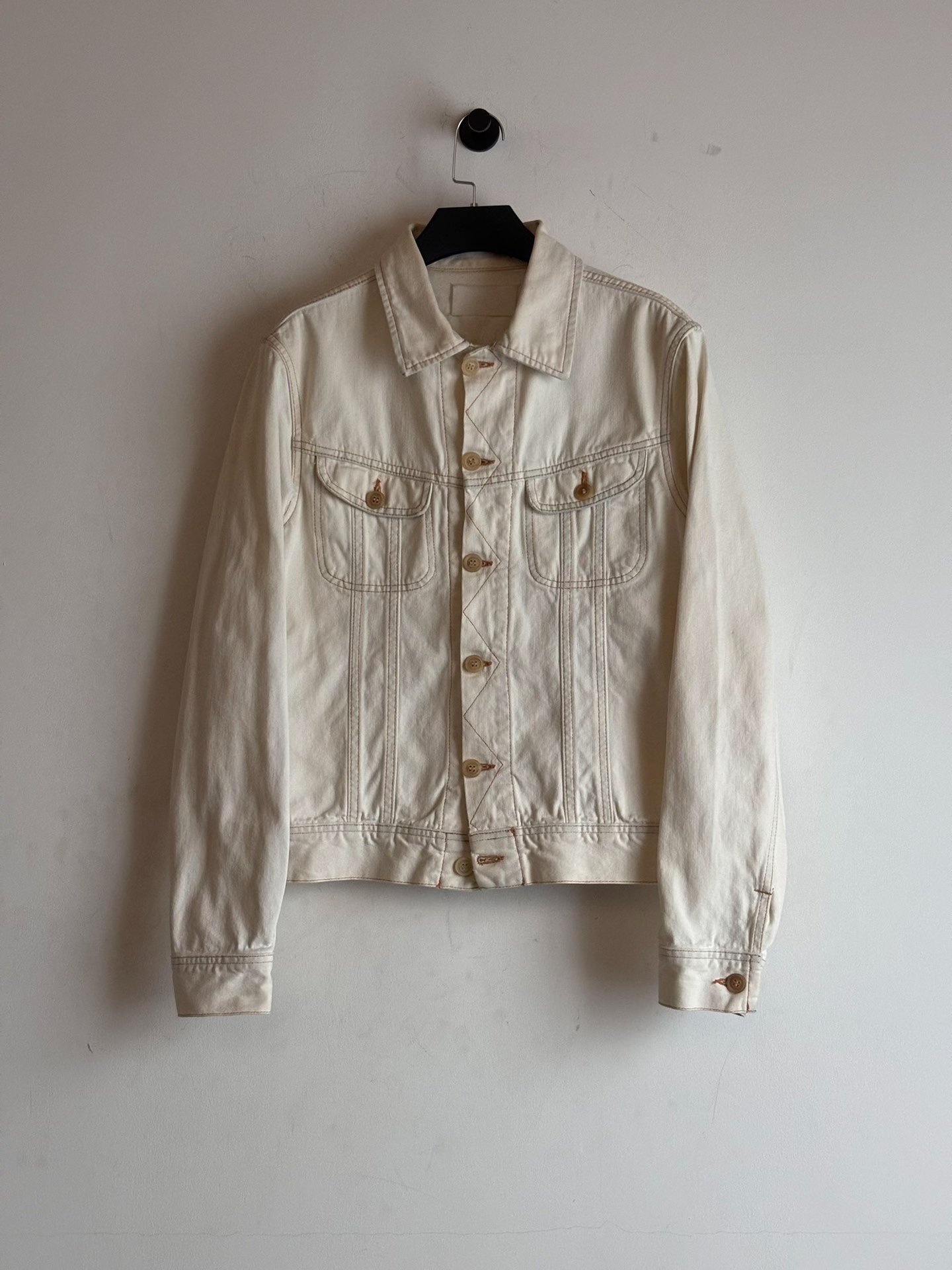 Maison Martin Margiela SS2002 Bleached Denim Jacket — back