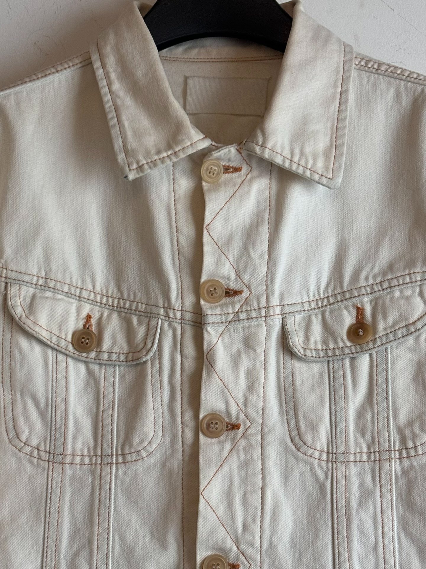 Maison Martin Margiela SS2002 Bleached Denim Jacket — label