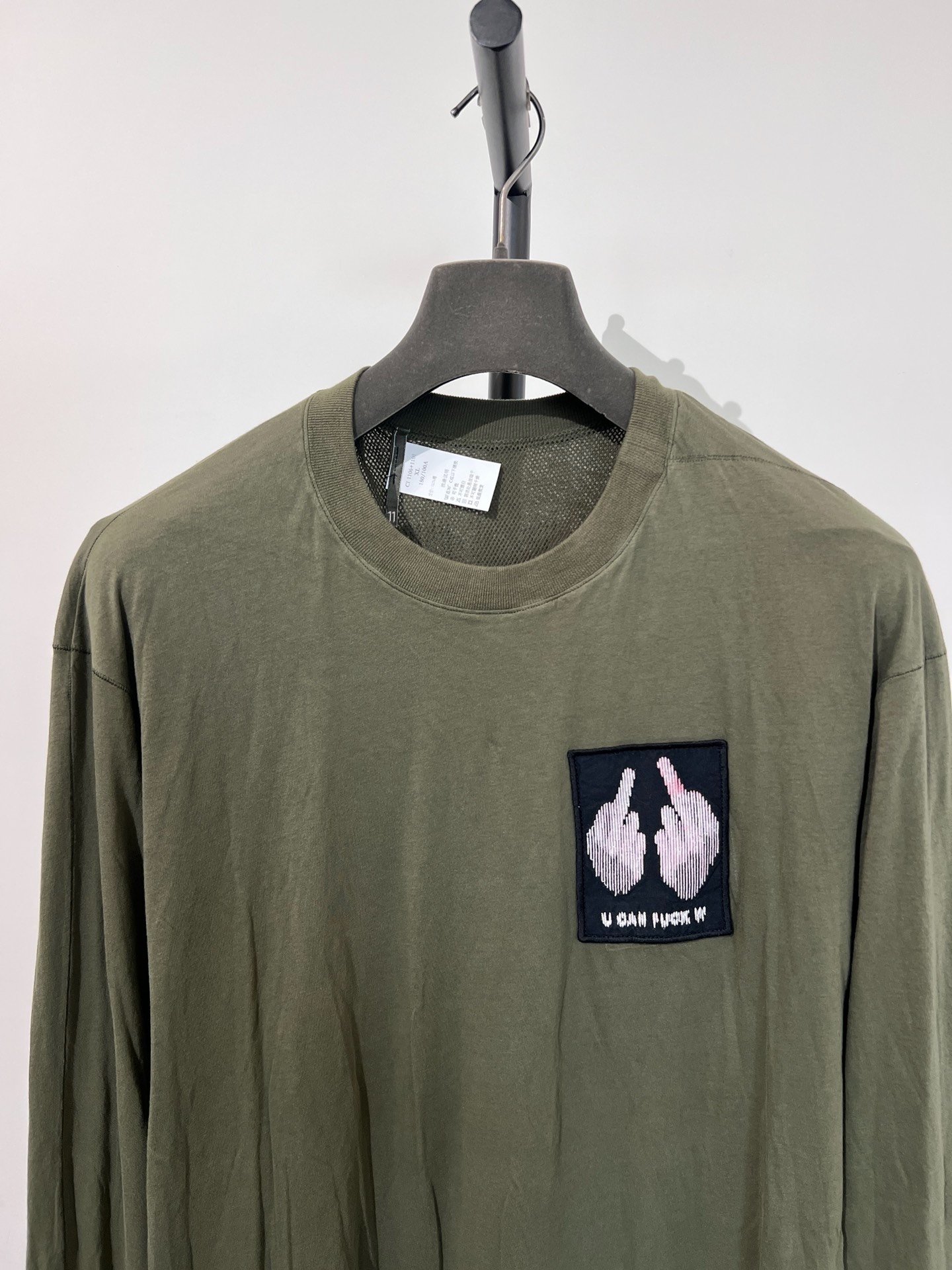 11 BY BBS Double-Sided Long-Sleeve Sweatshirt — label