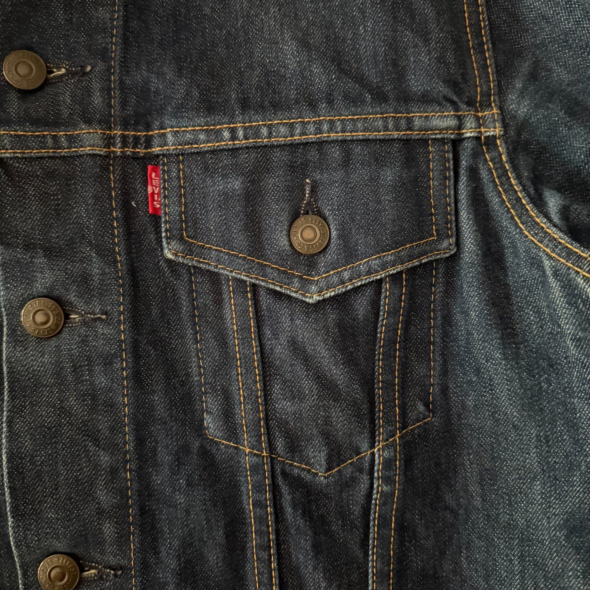 Levi's LVC70505 Raw Denim Jacket — back