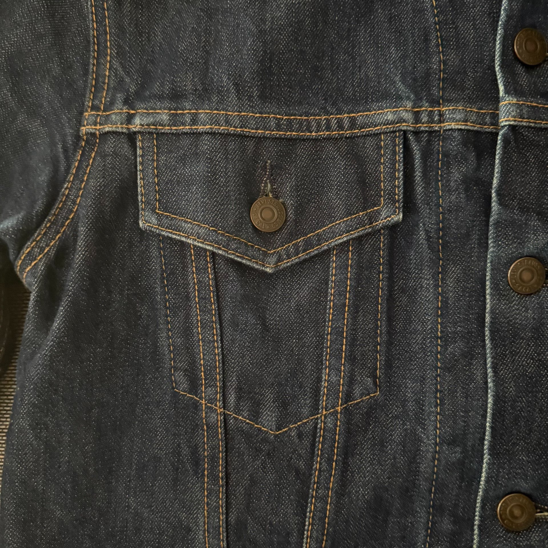 Levi's LVC70505 Raw Denim Jacket — label