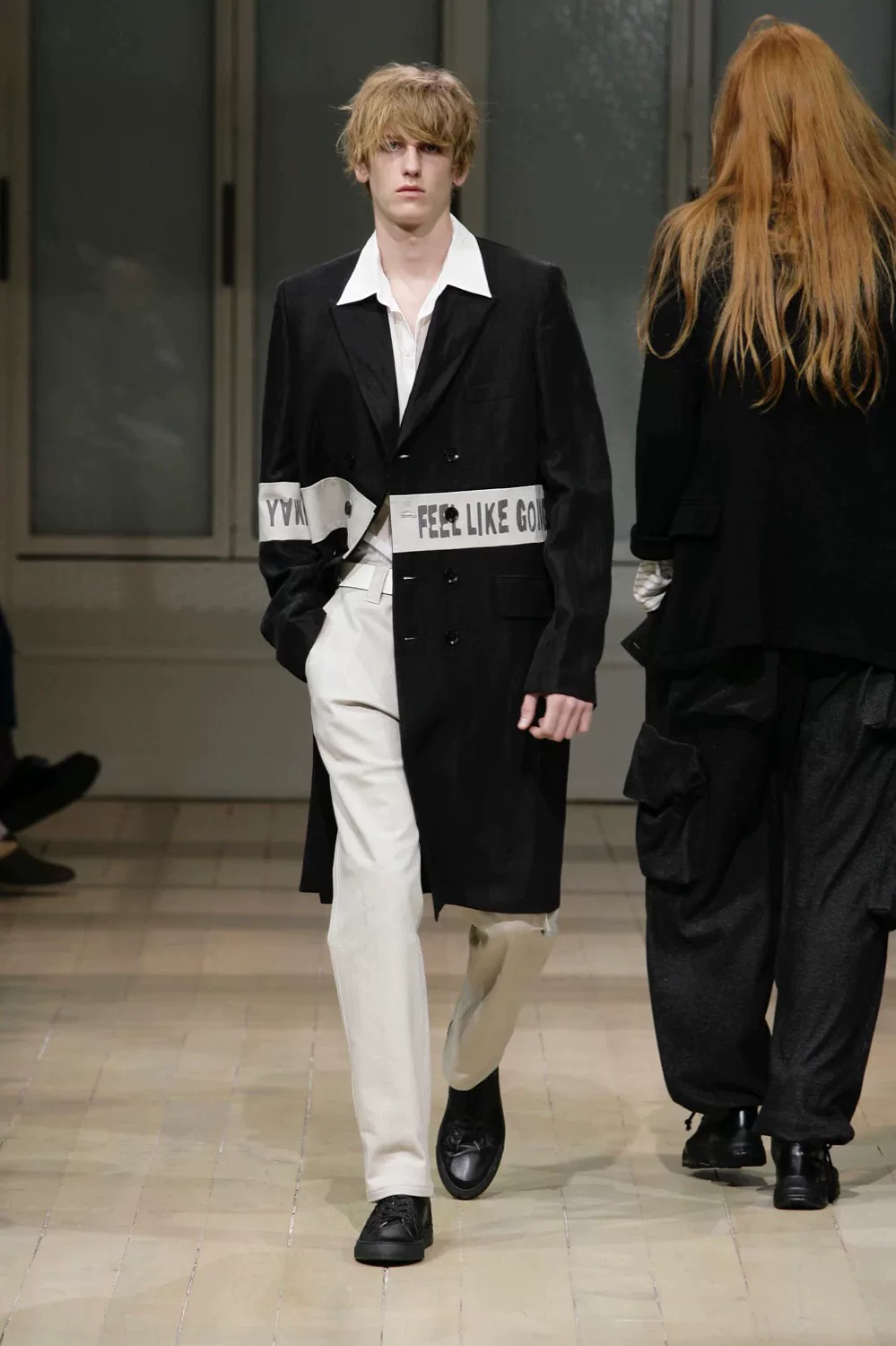 Yohji Yamamoto 08SS Bamboo Fiber Coat — detail