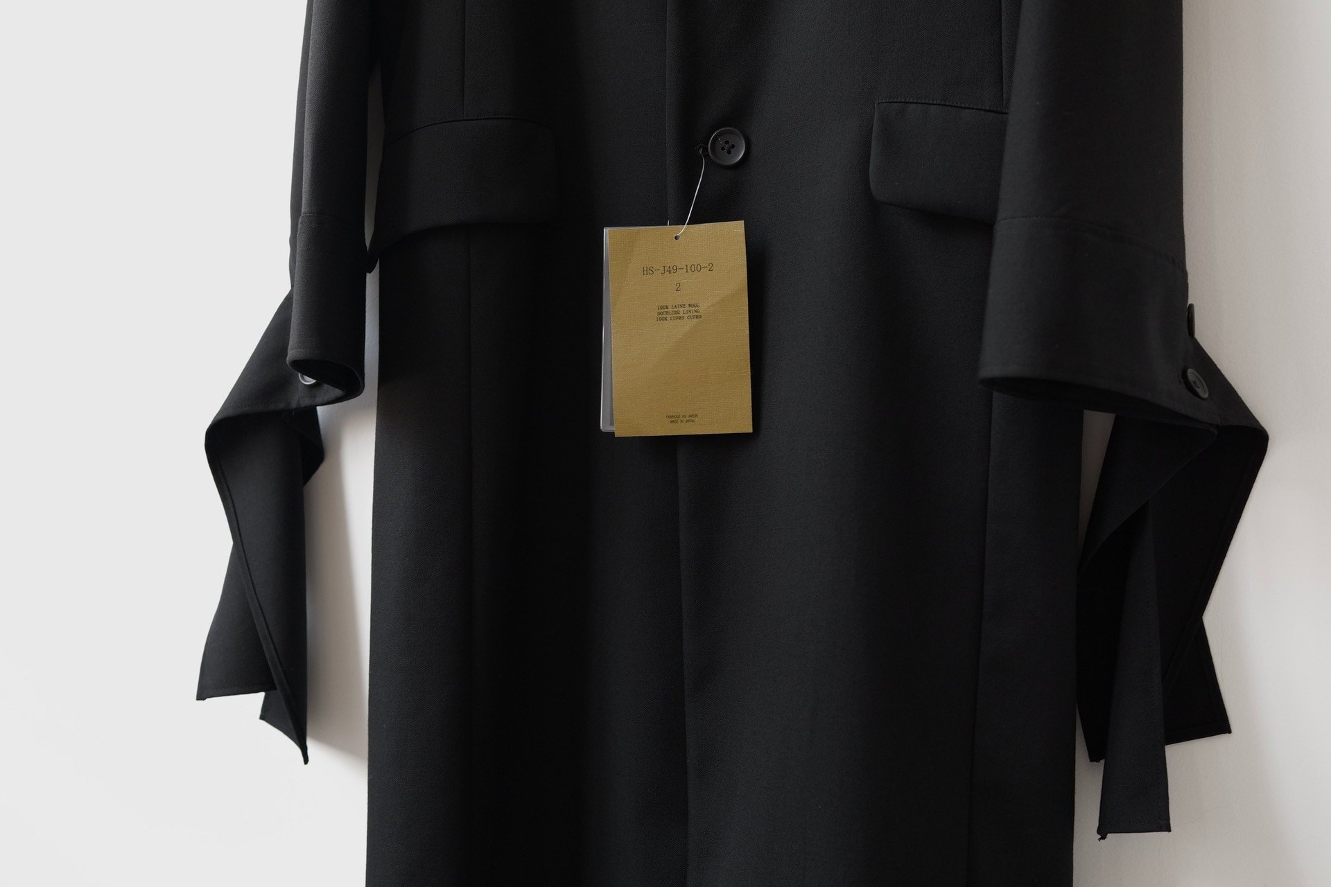 Yohji Yamamoto Pour Homme Strap Coat — label