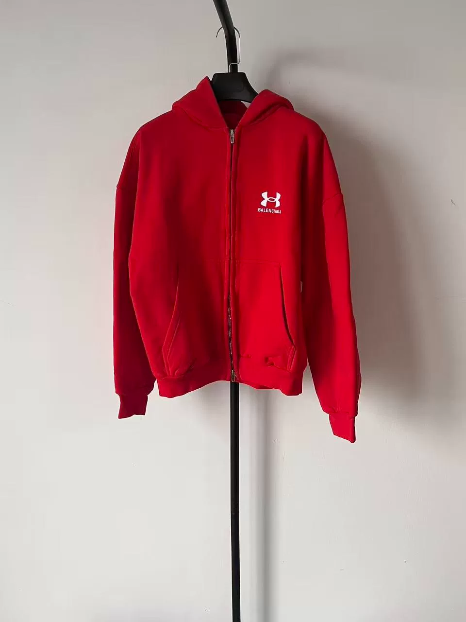 Balenciaga x Under Armour Logo Zip Hoodie