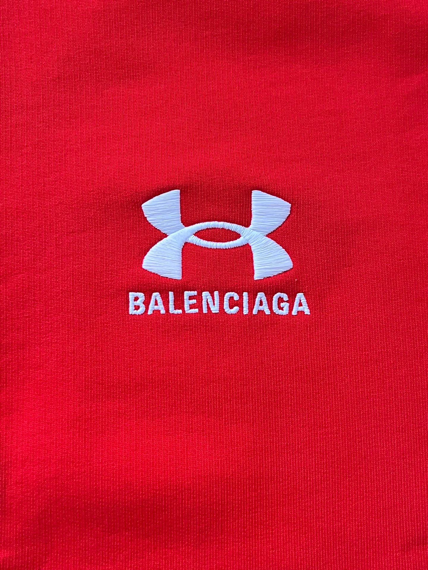 Balenciaga x Under Armour Logo Zip Hoodie — detail