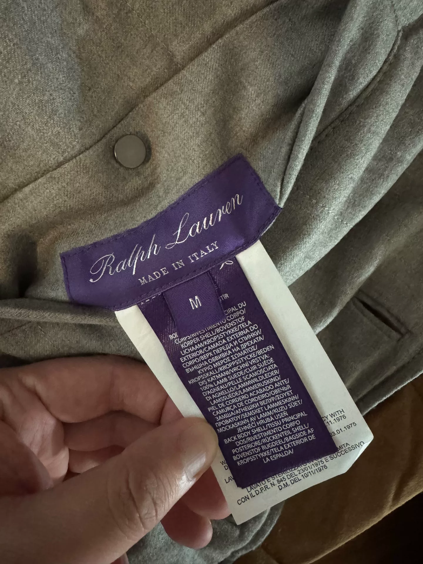 Ralph Lauren Purple Label Mardell Reversible Down Vest — detail