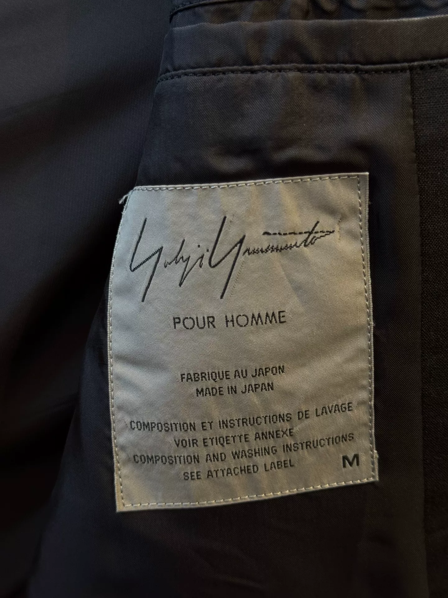 Yohji Yamamoto 98ss Flower Embroidery Linen Blazer — detail