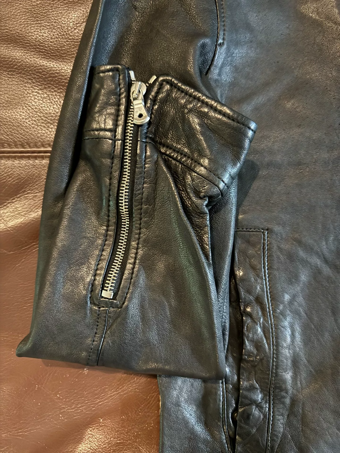 Dolce&Gabbana Lambskin Biker Jacket Runway — back