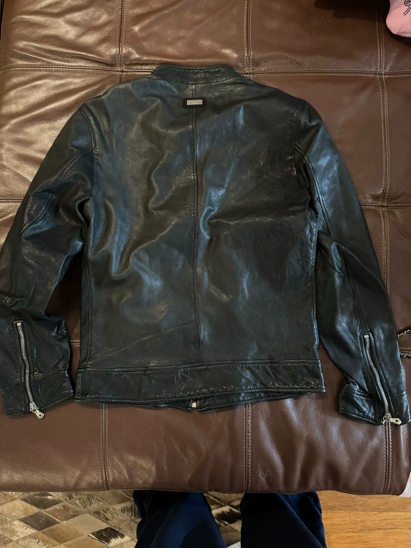 Dolce&Gabbana Lambskin Biker Jacket Runway — front