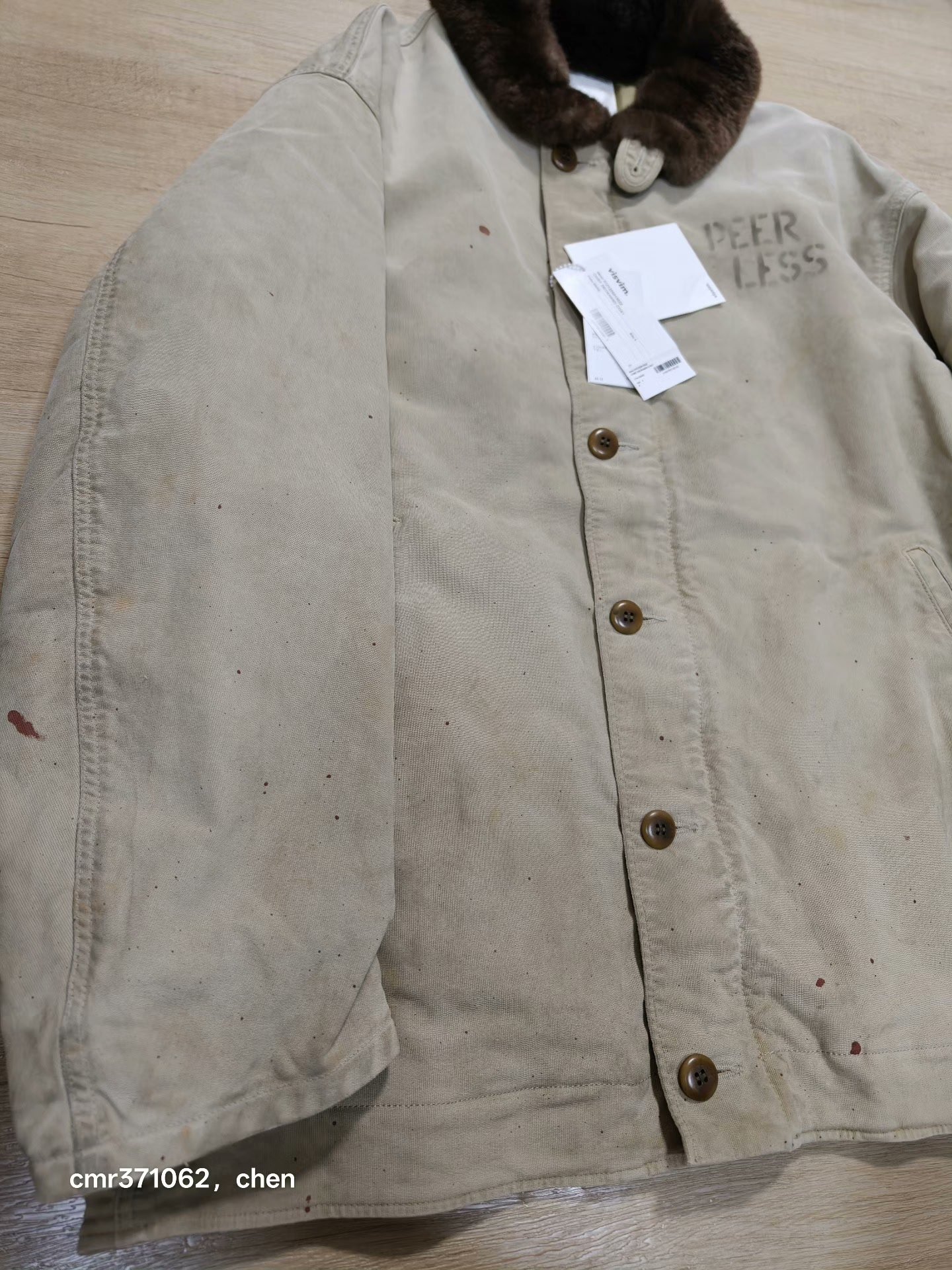 VISVIM 21AW CHIEF DECKHAND COAT — detail