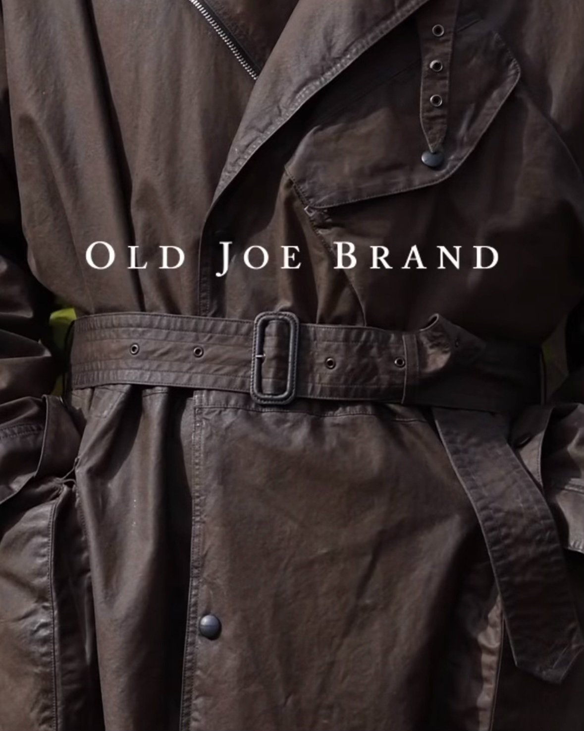 OLD JOE 40(L) Waxed Black Jacket — label