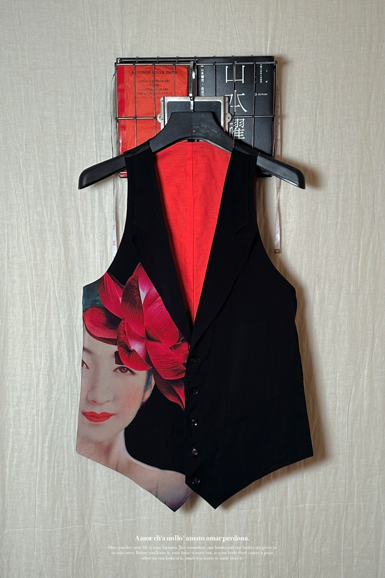 Yohji Yamamoto 19SS Printed Vest — detail