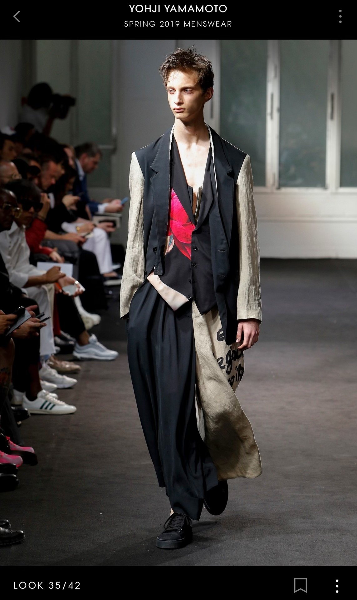 Yohji Yamamoto 19SS Printed Vest — front
