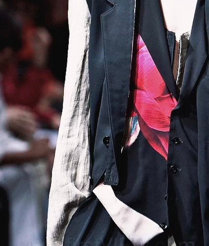 Yohji Yamamoto 19SS Printed Vest — back