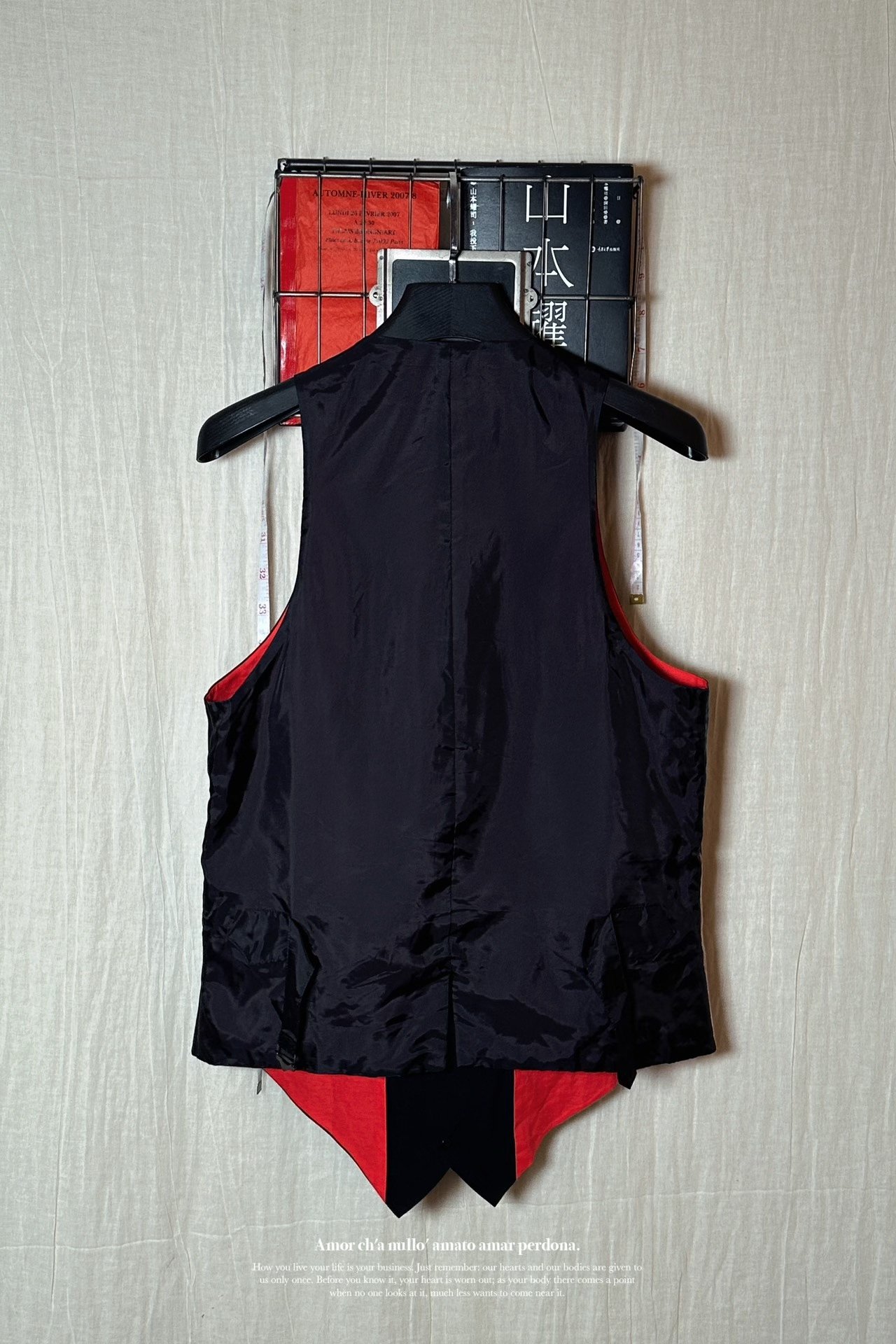 Yohji Yamamoto 19SS Printed Vest — label