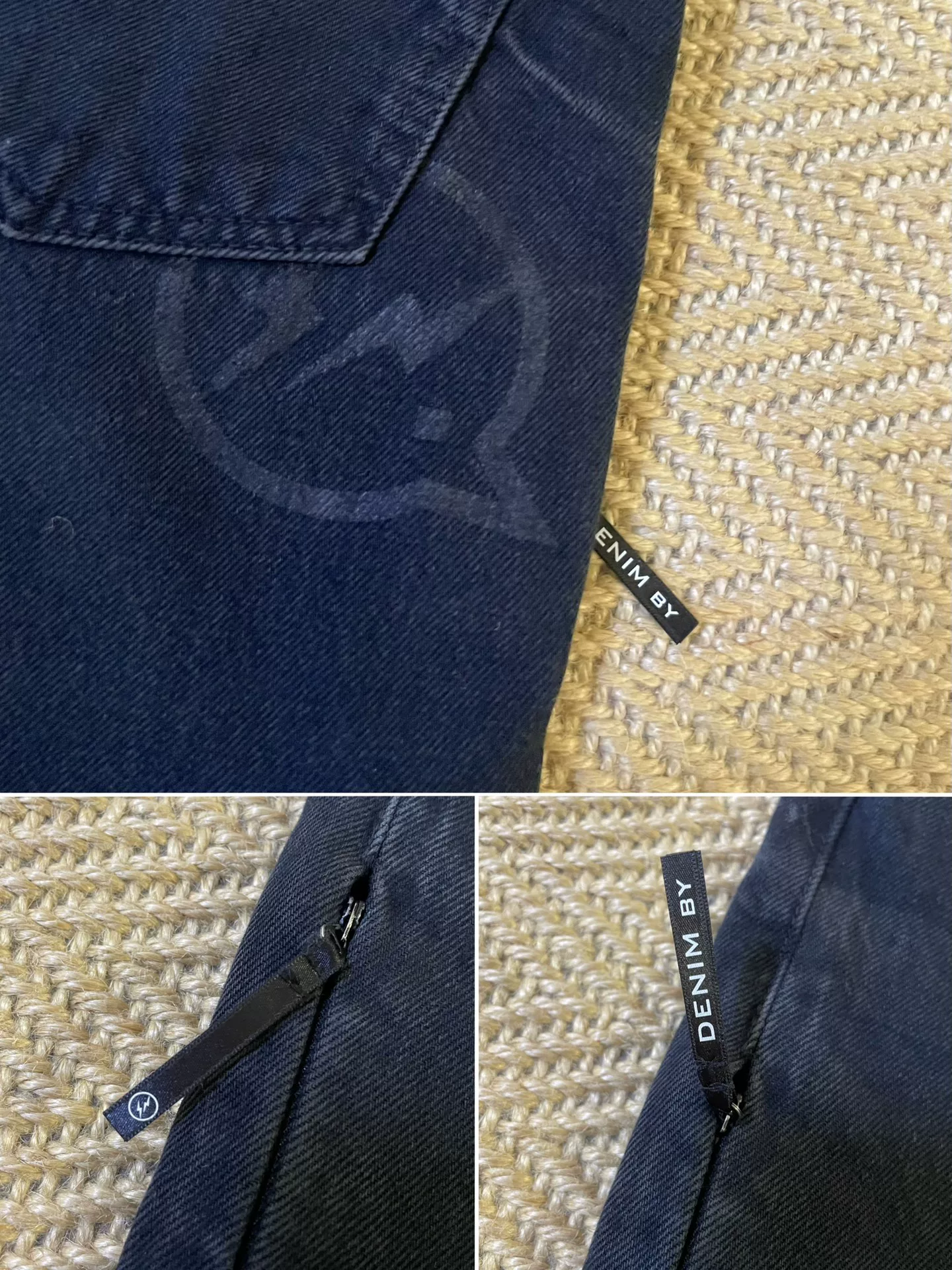 Vanquish & Fragment Distressed Denim Pants — back