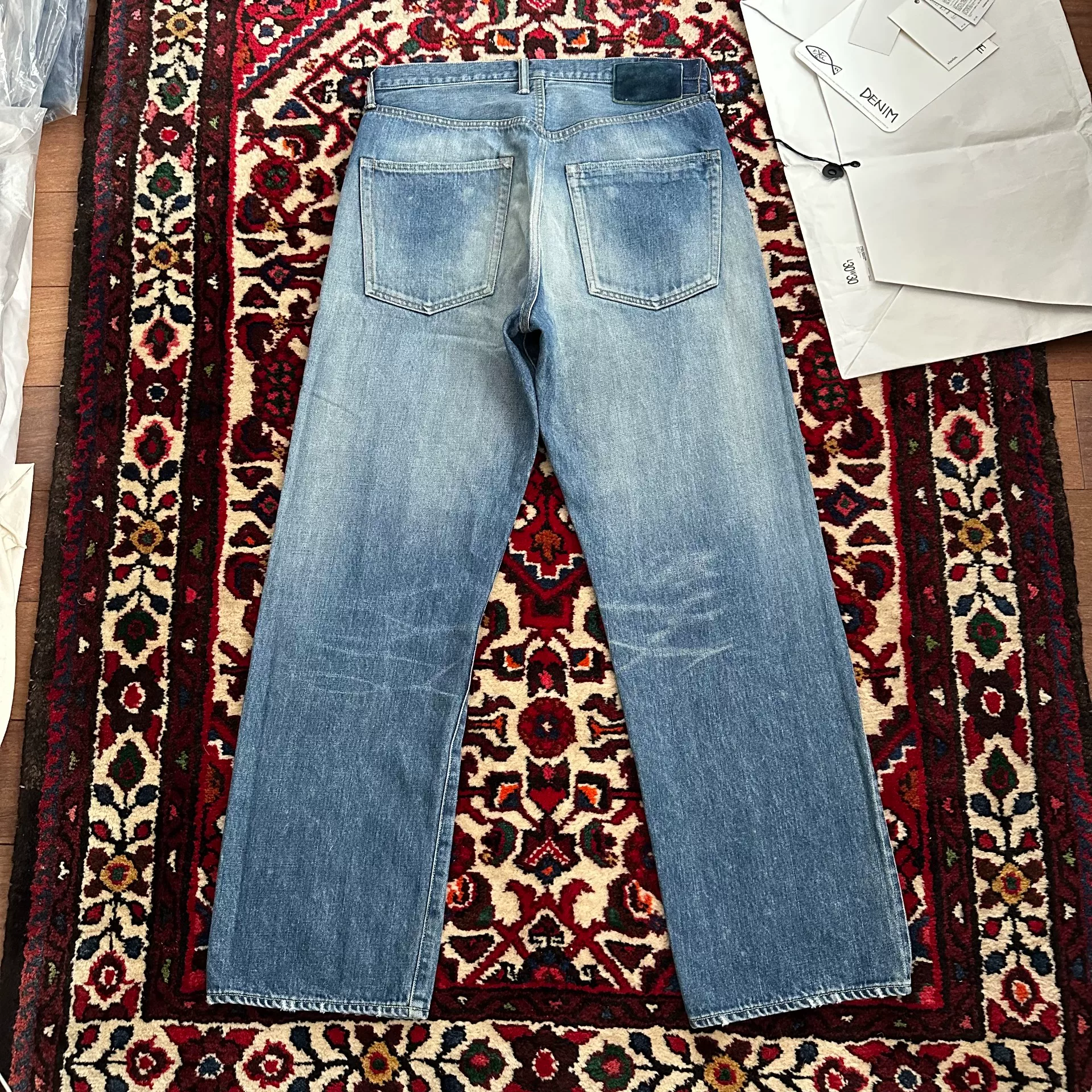 VISVIM 25AW Wide-Leg Blue Jeans — front