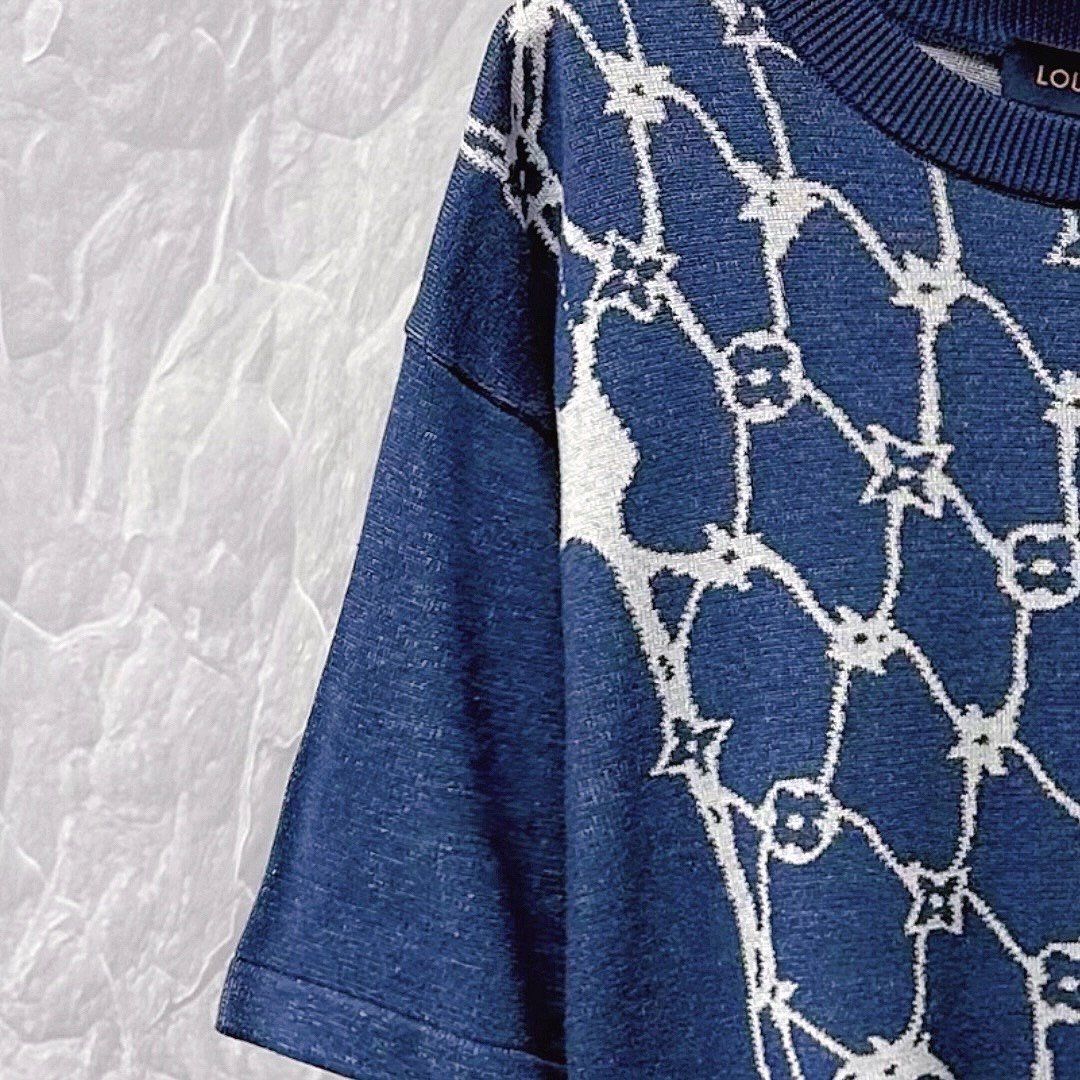 Louis Vuitton FW24 Fishnet Knit Short-Sleeve — detail