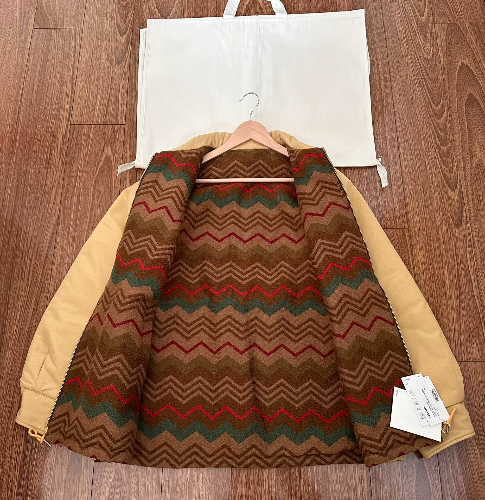 Visvim 24AW Coach JKT Jacquard Blanket — detail
