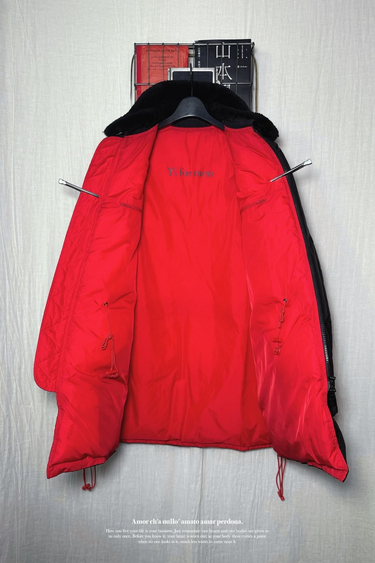 Yohji Yamamoto Y's Men Black Down Jacket