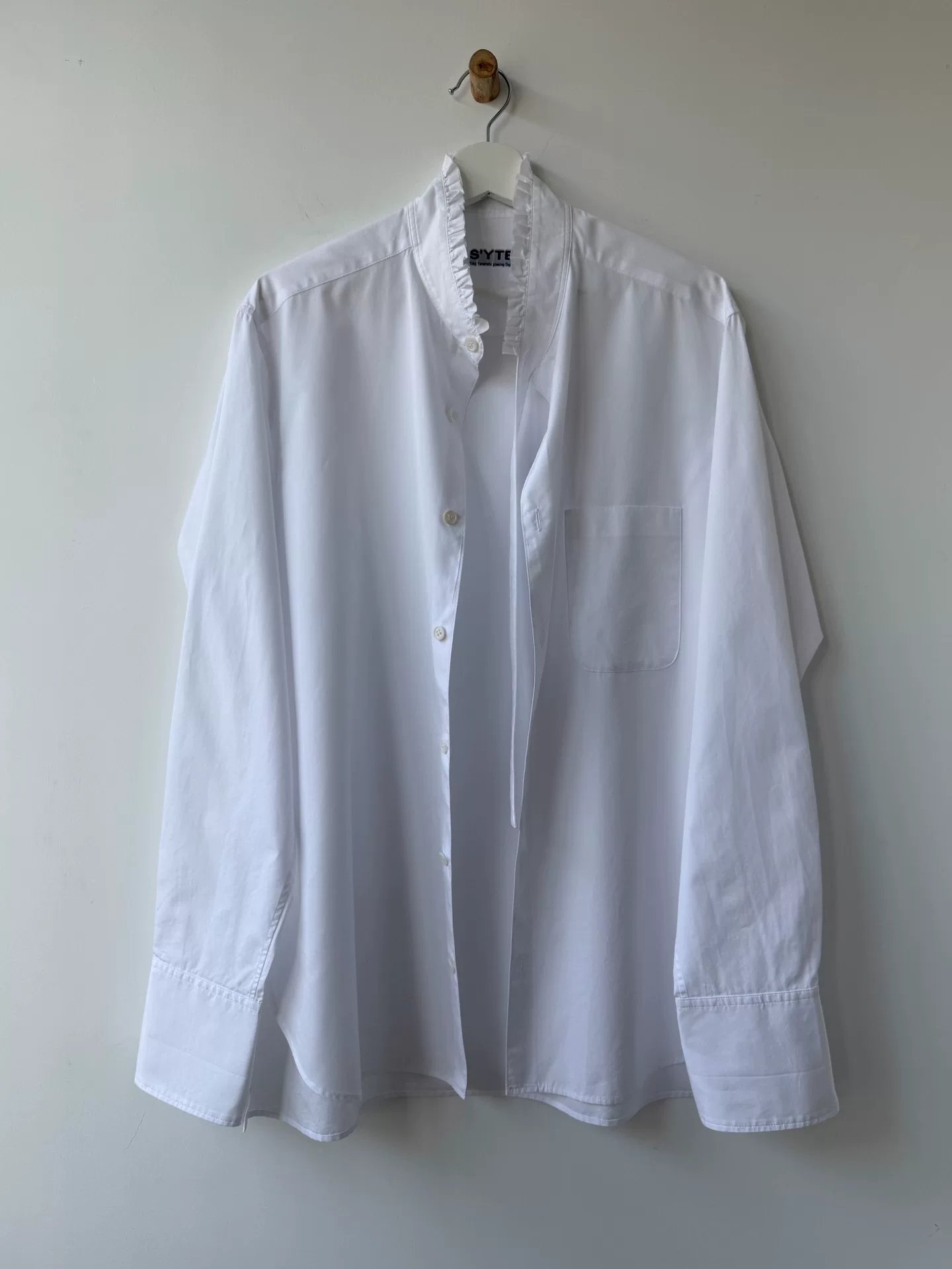 Yohji Yamamoto 22AW Cotton Collar Shirt — front