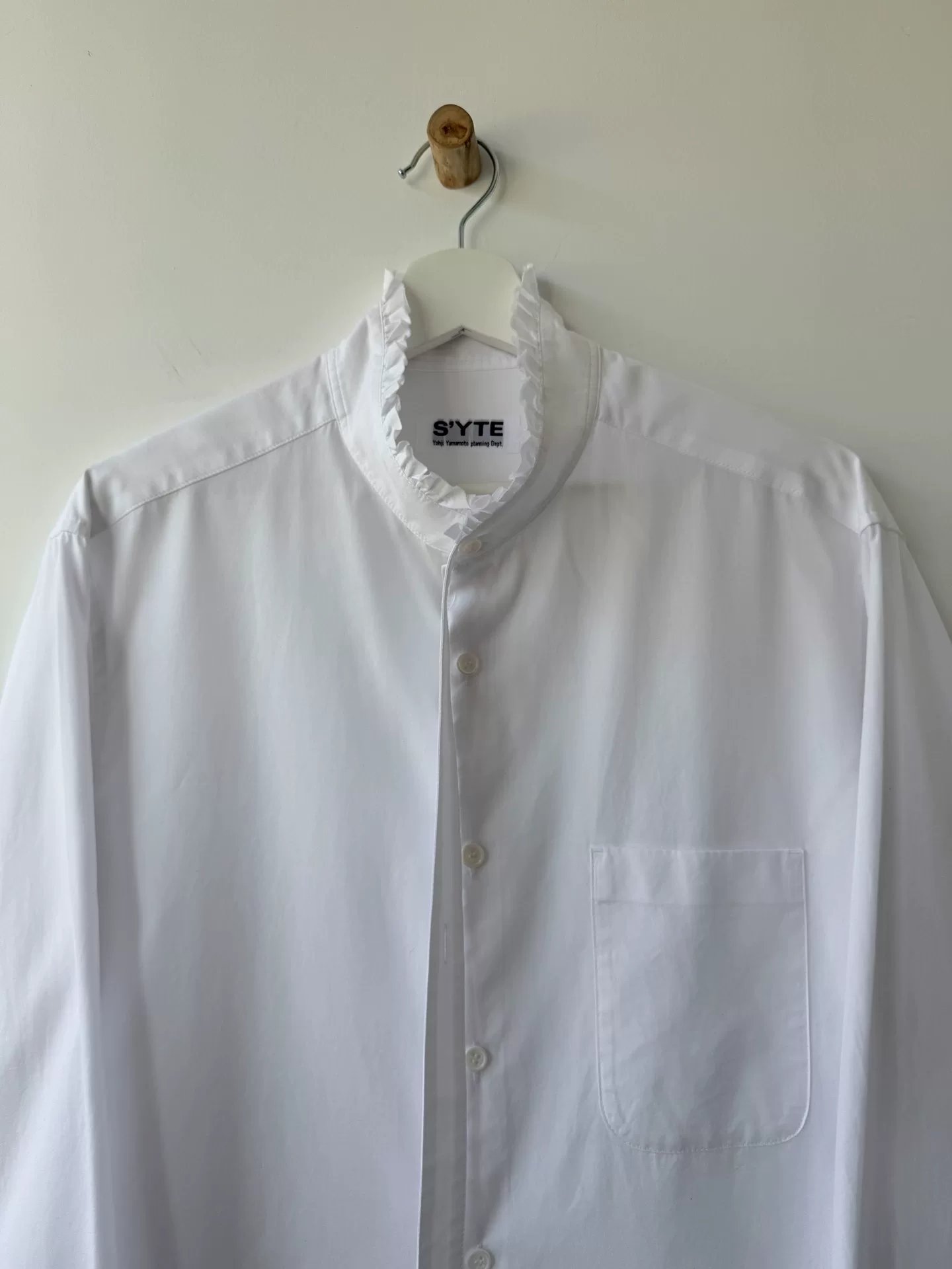 Yohji Yamamoto 22AW Cotton Collar Shirt — back